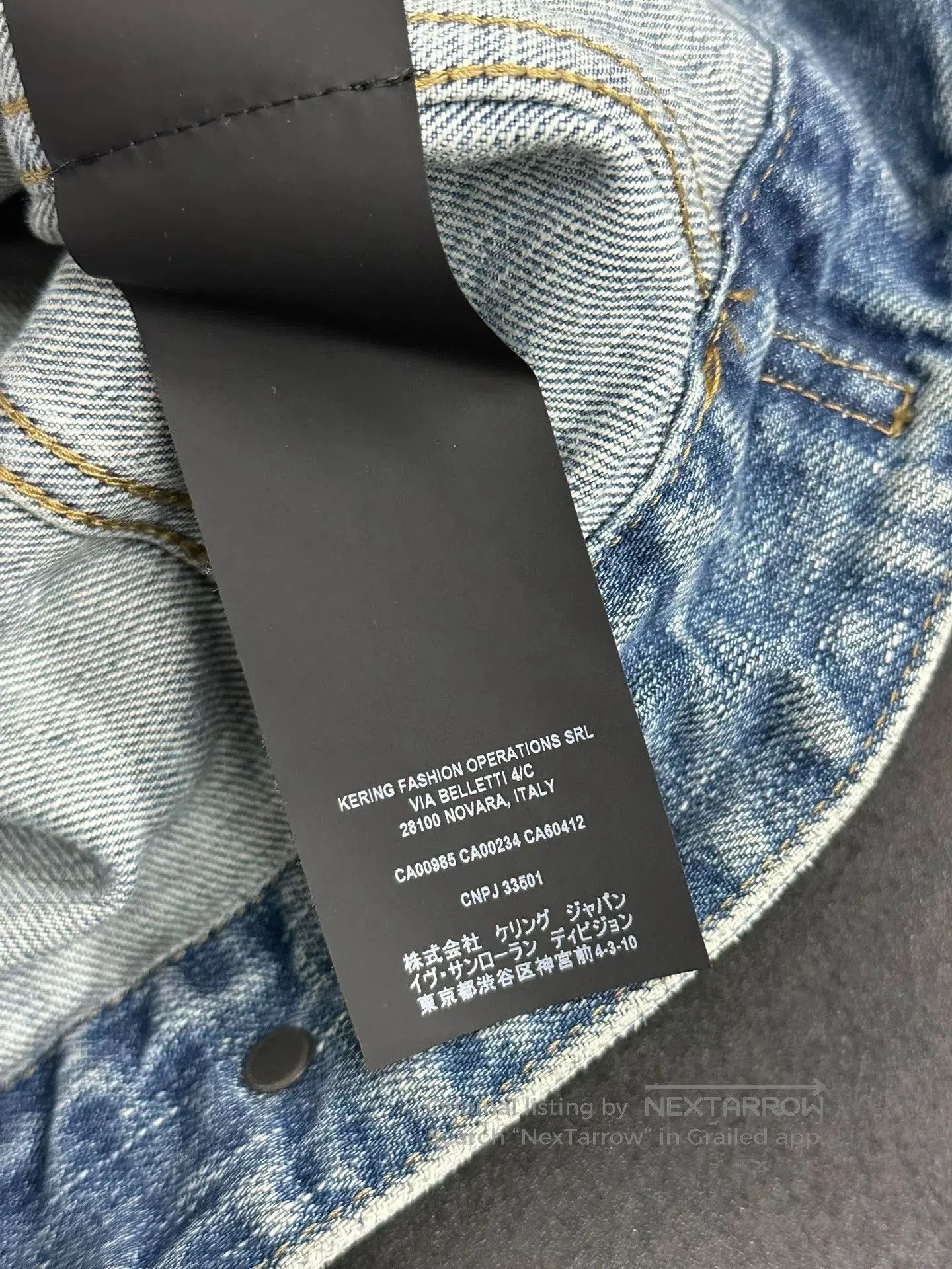 Saint Laurent Paris Saint Laurent Blue Denim Jacket w/Anchor. Size M / US 6-8 / IT 42-44 - 7 Thumbnail