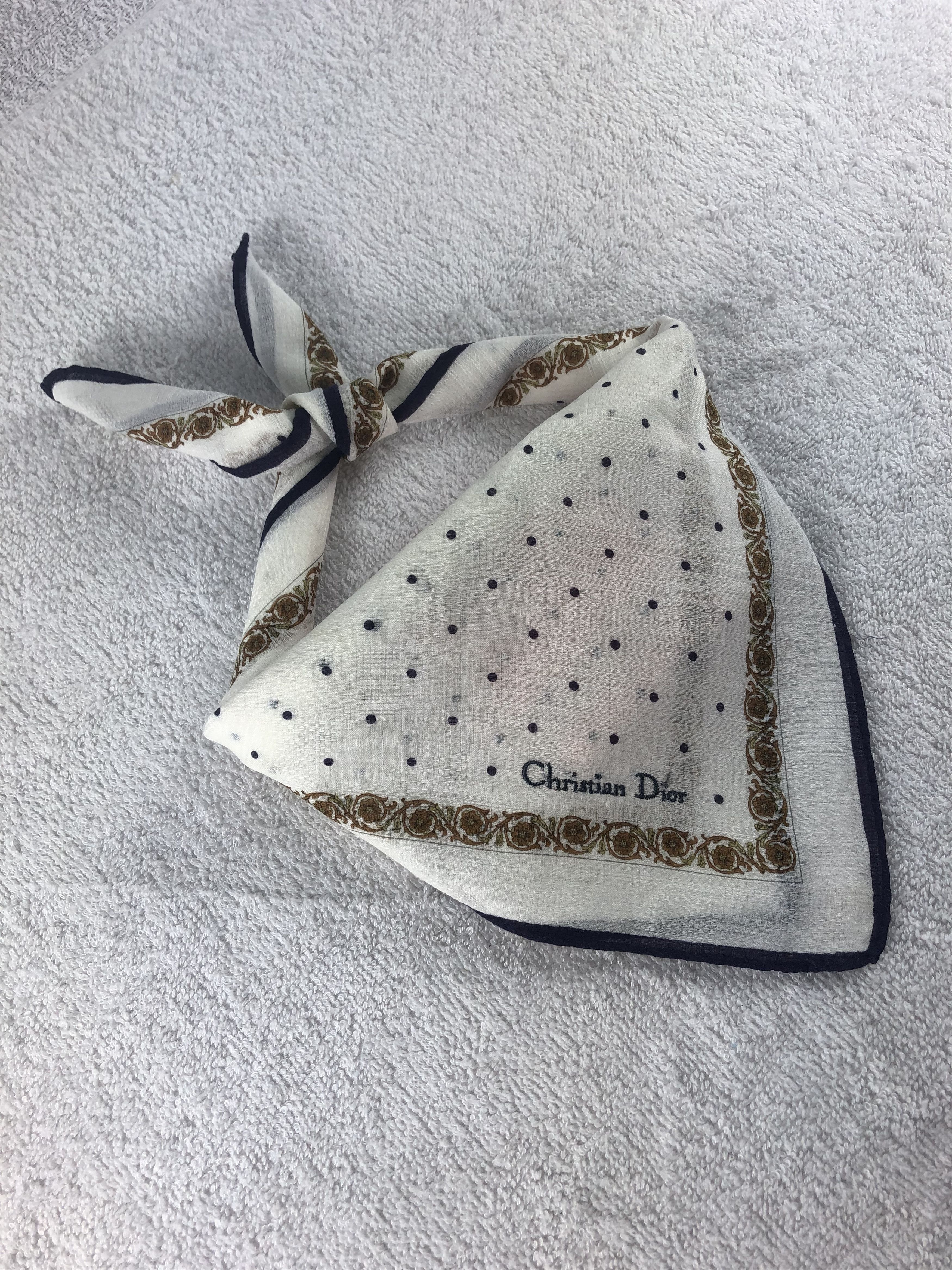 Vintage Christian Dior Handkerchief / Bandana / Neckerchief Size ONE SIZE - 2 Thumbnail