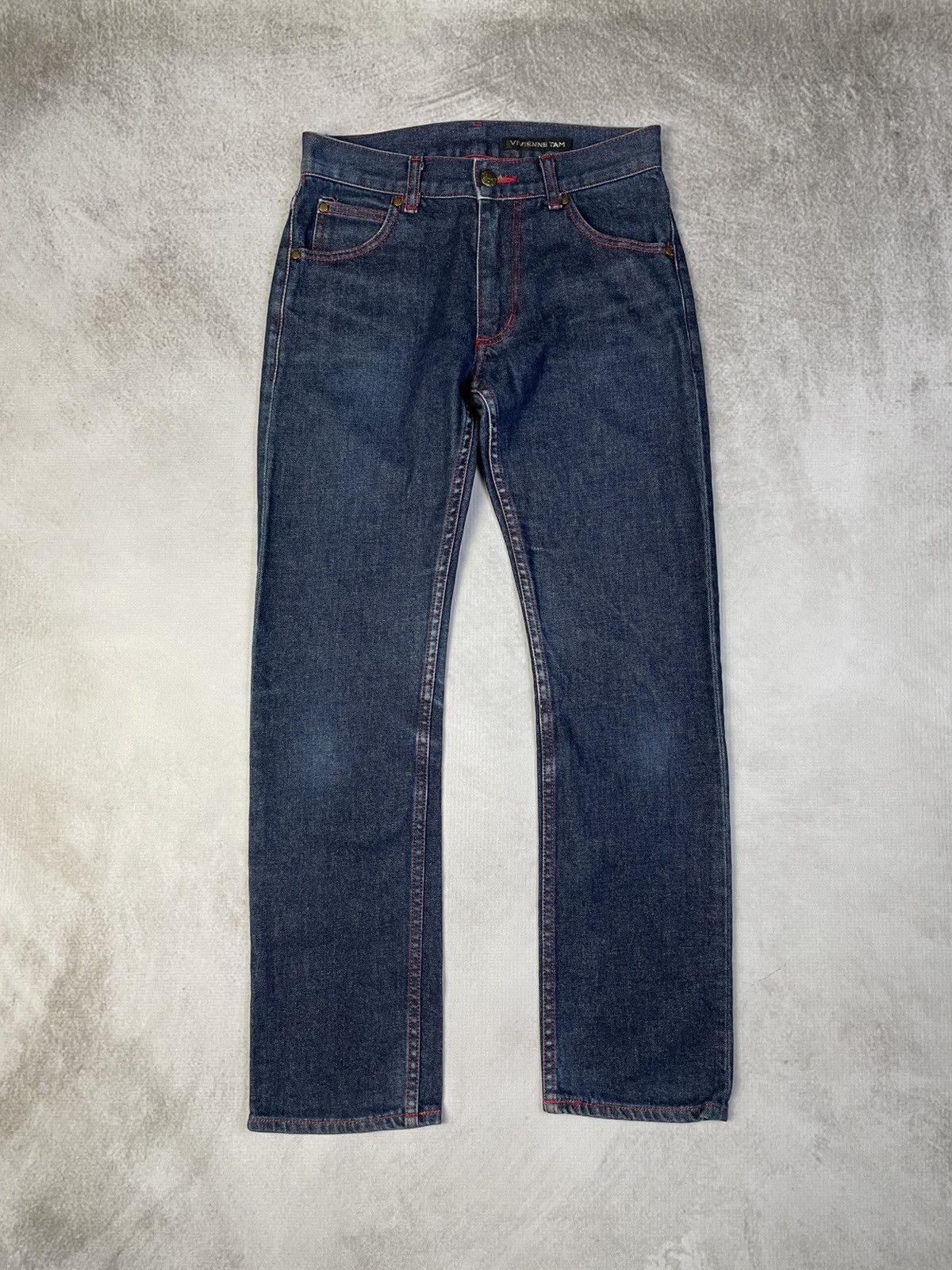 Vivienne Tam 2000s Vivienne Tam Dragon Embroidered Denim Size 25" / US 0 / IT 36 - 7 Thumbnail