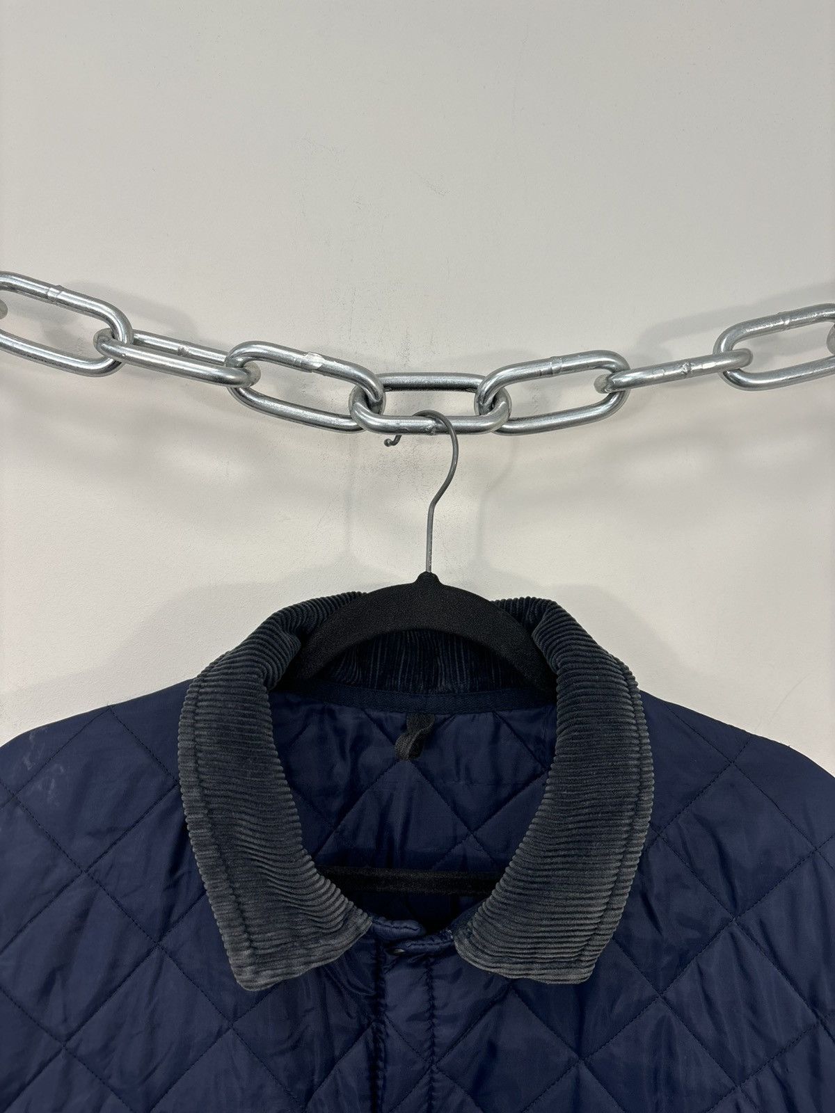 Barbour Barbour Vintage Liddesdale Navy Blue Hunting Quilted Jacket Size US XL / EU 56 / 4 - 5 Thumbnail