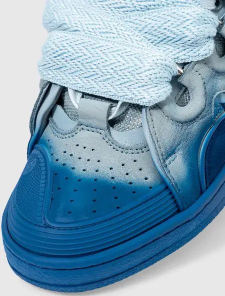 Lanvin oc11z0325 Curb Low-Top Sneakers in Blue Size US 6 / EU 39 - 2 Thumbnail