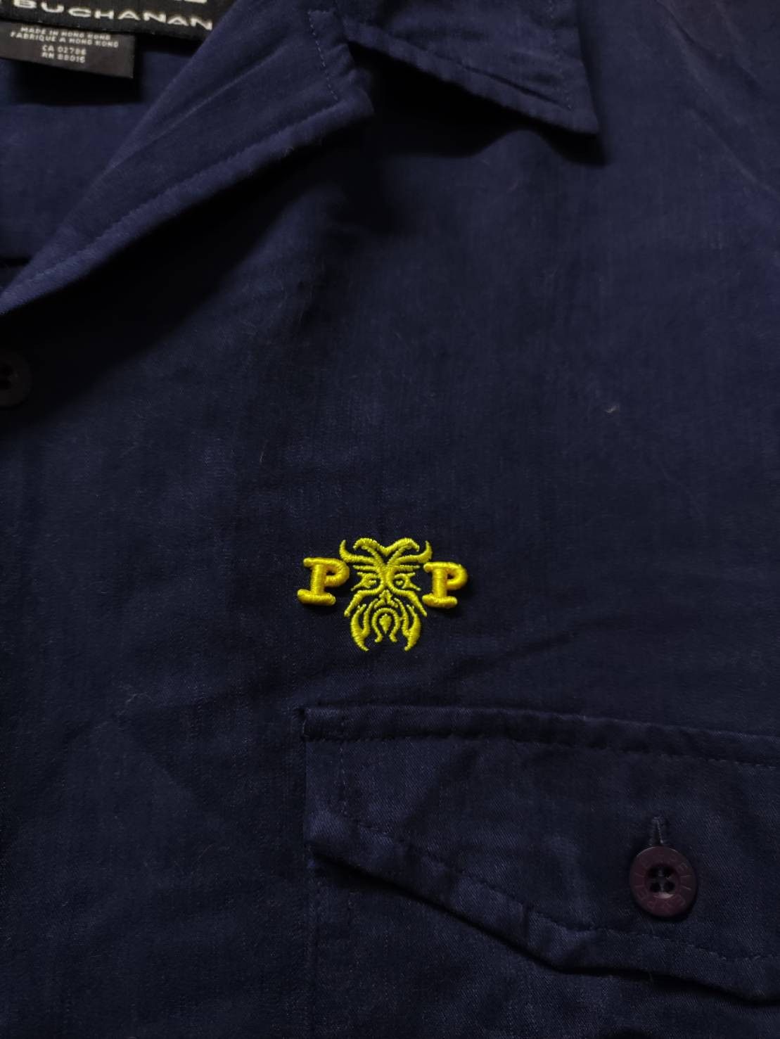 Marc Buchanan Vtg 00's Pelle Pelle " Totem Pole " Embroidery Shirts Size US XL / EU 56 / 4 - 3 Thumbnail