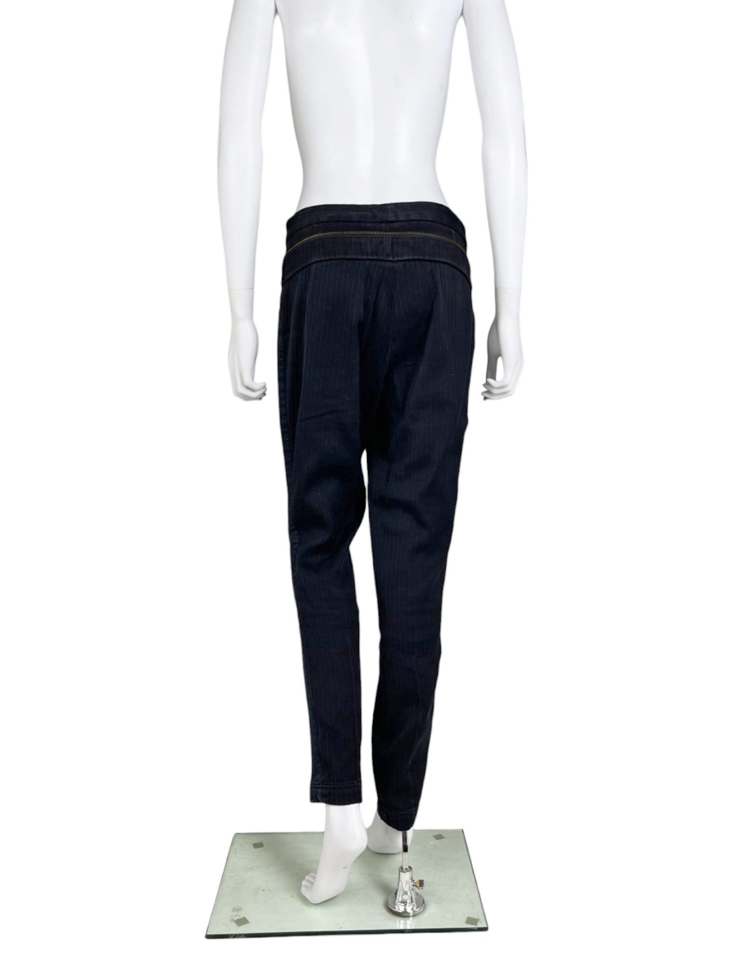 Dries Van Noten F/W 2014 Cotton Striped Zip Pants Size 25" / US 0 / IT 36 - 3 Thumbnail