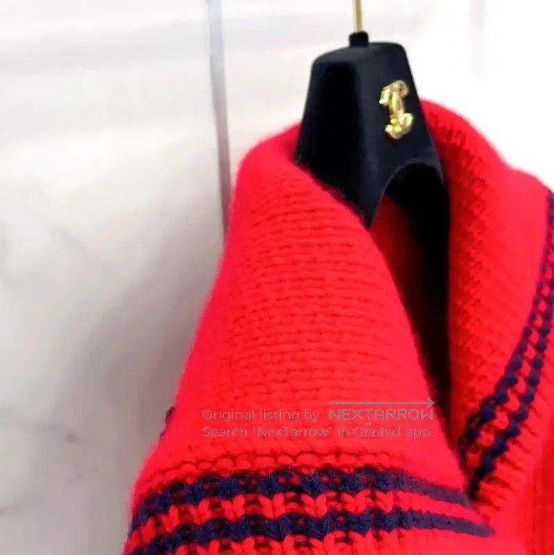 Miu Miu Miu Miu Red Wool Long Sleeve Top . Size XS / US 0-2 / IT 36-38 - 5 Thumbnail