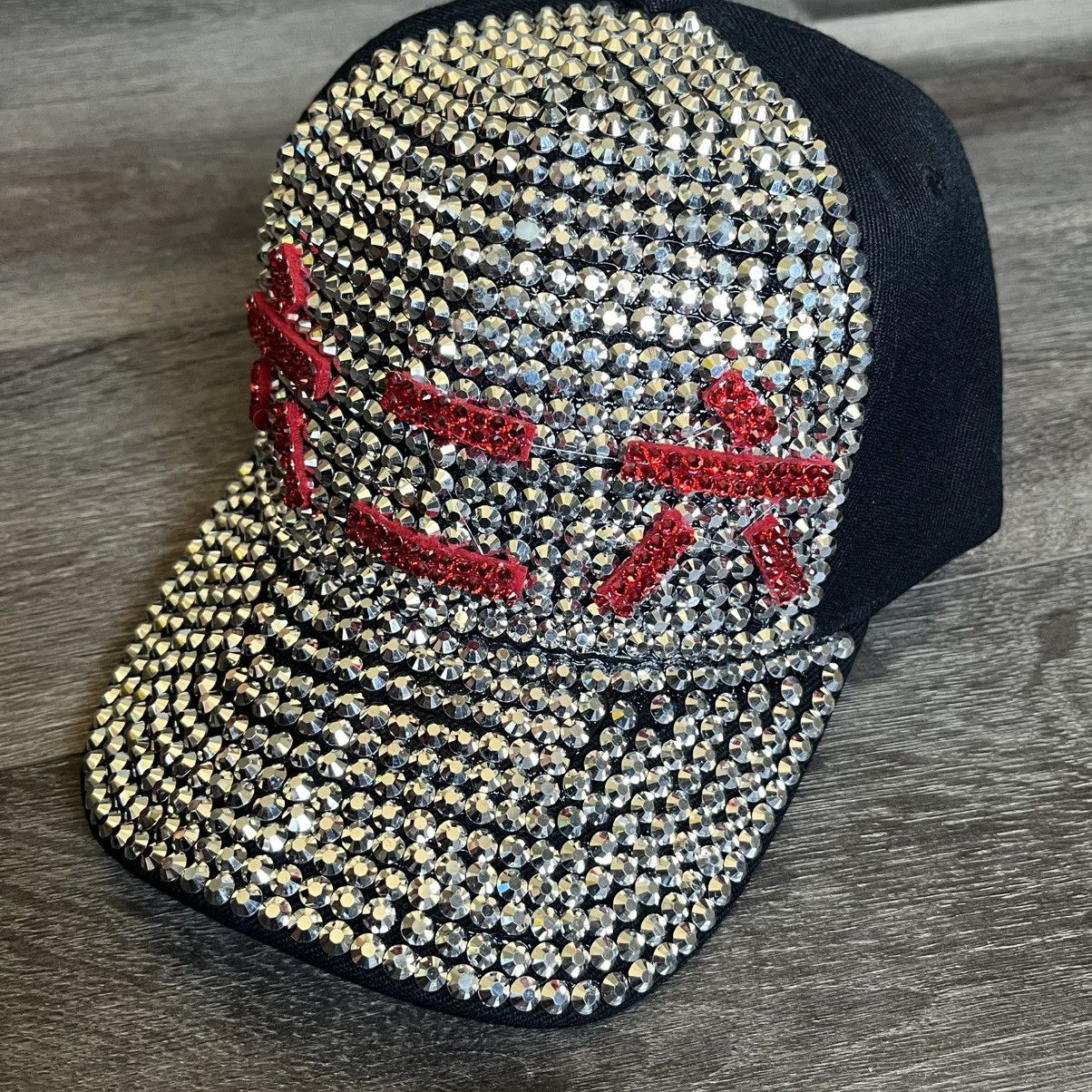 Drain Gang × Sad Boys Jackzebra 六红帽 Six Red Hat Studded Rhinestone Rare Surf Gang Size ONE SIZE - 3 Thumbnail