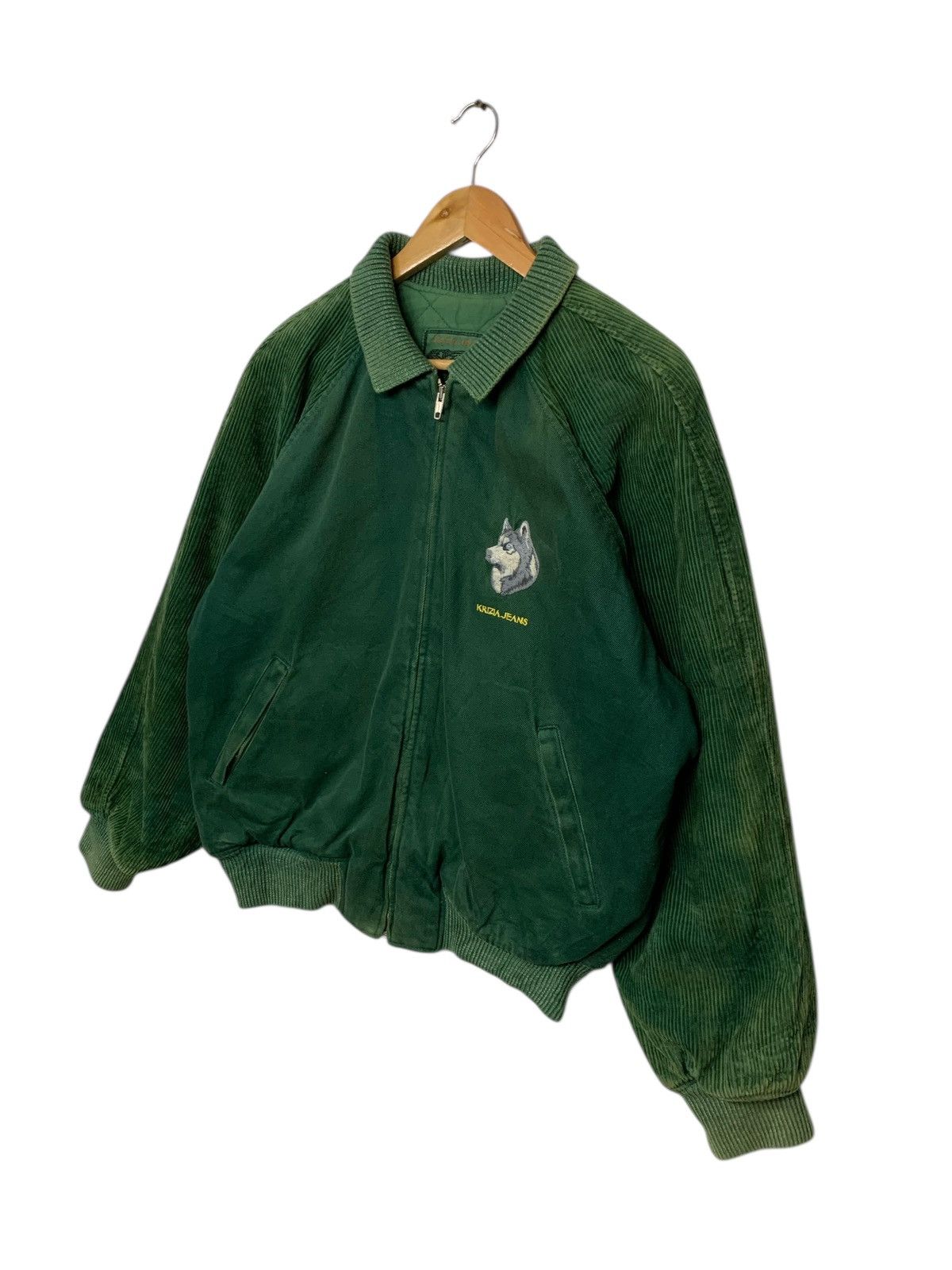 Designer × Krizia Uomo × Vintage Vintage Krizia Jeans Bombers Zipper Down Jacket Size US L / EU 52-54 / 3 - 2 Thumbnail