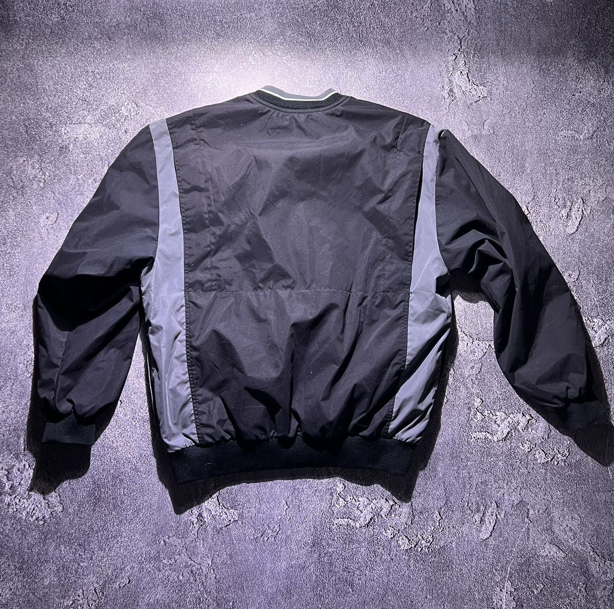 NHL × Nike × Vintage Vintage 90s Hockey Nike Swoosh Pullover Nylon Sweatshirt Size US L / EU 52-54 / 3 - 2 Thumbnail