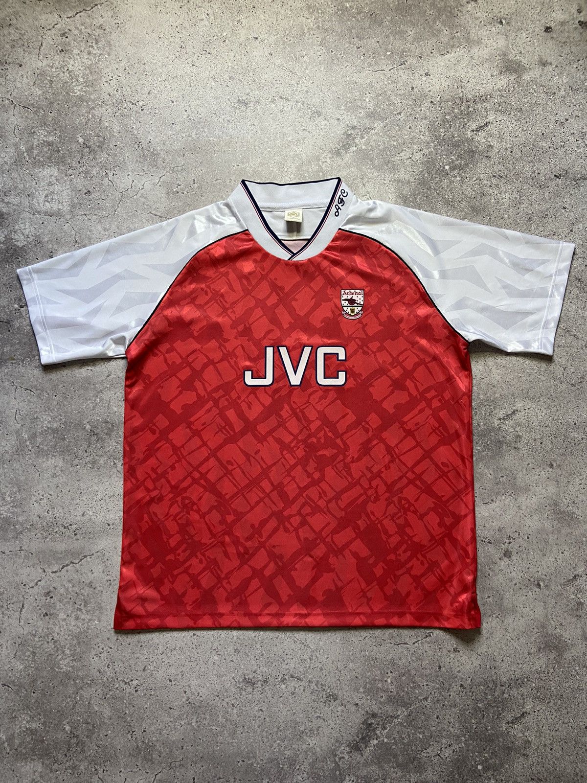Vintage Retro 90s Arsenal London JVC Jersey Football T-Shirt Vintage Size US XXL / EU 58 / 5 - 1 Thumbnail