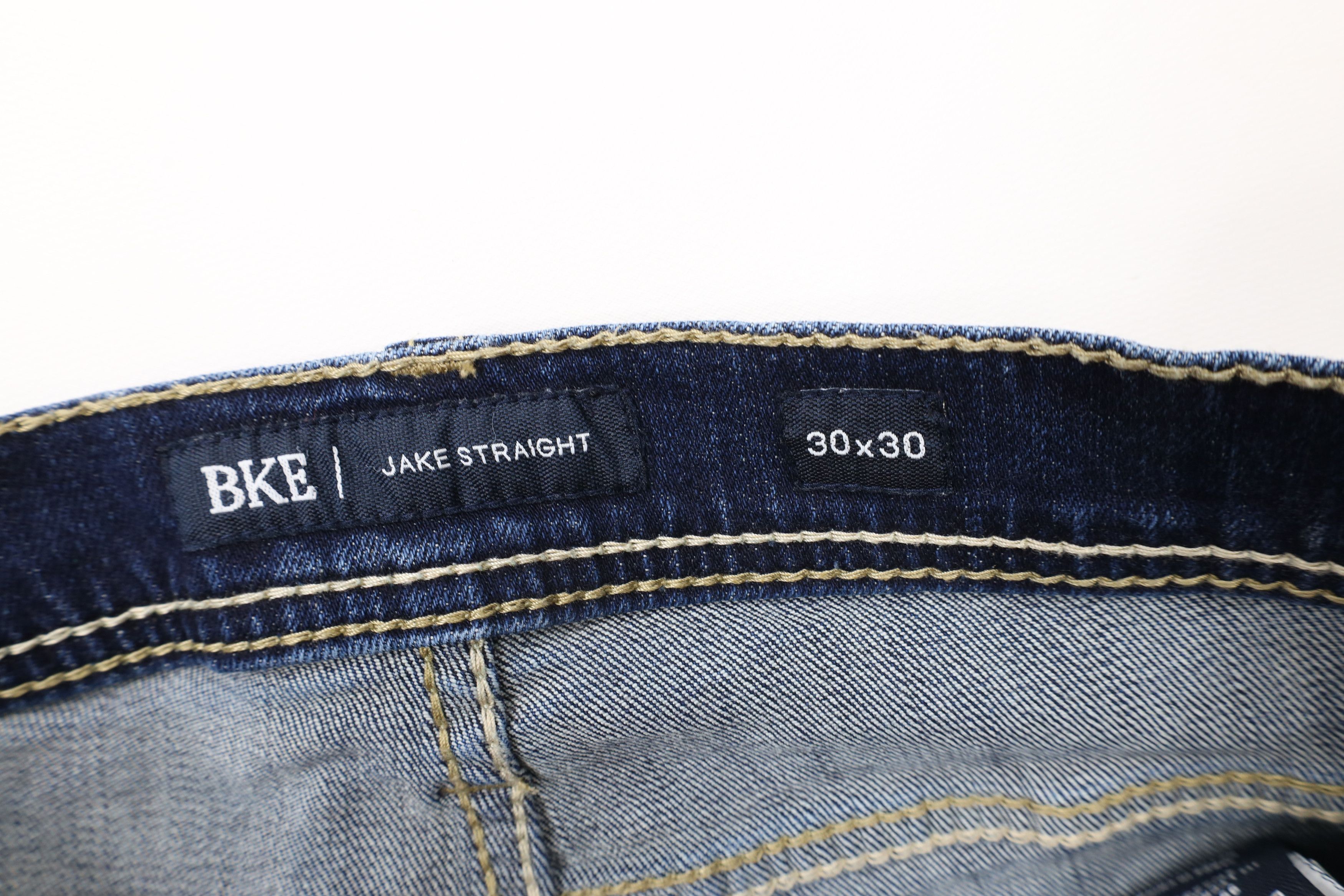 Vintage Buckle BKE Stitch Stretch Jake Straight Leg Denim Jeans Size US 30 / EU 46 - 8 Thumbnail