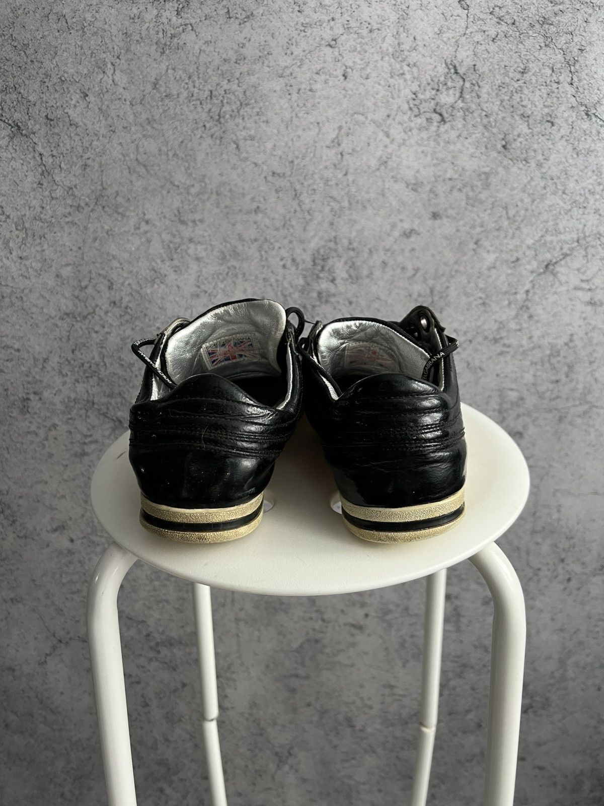 Dolce & Gabbana Vintage Dolce&Gabbana Patent Leather Low Top Sneakers DG Y2K Size US 9 / EU 42 - 4 Thumbnail