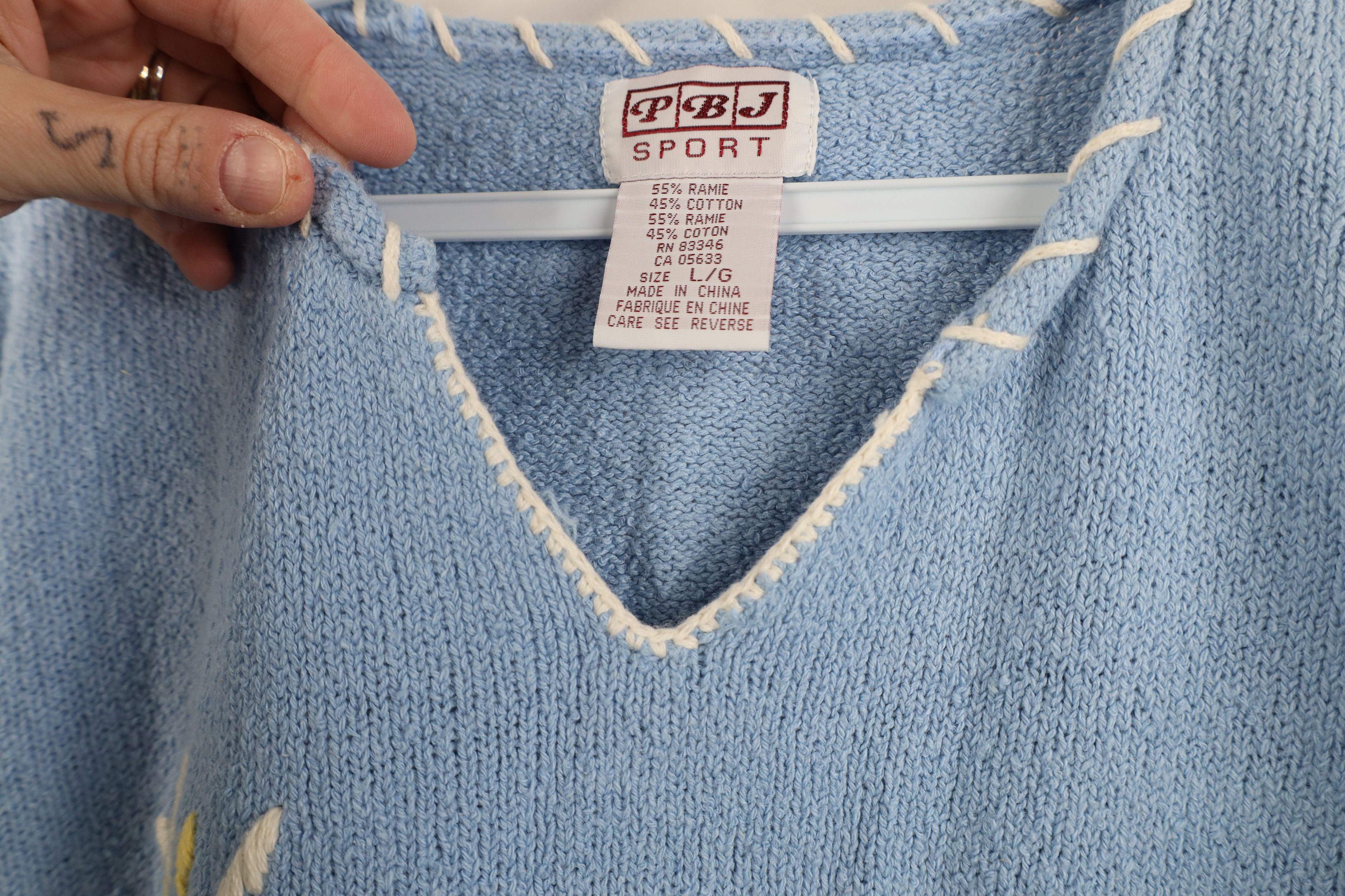 Vintage Vintage 90s Streetwear Knit Beach All Over Print Sweater Size L / US 10 / IT 46 - 12 Thumbnail