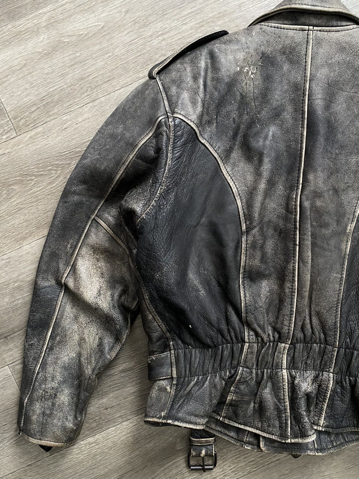 Japanese Brand × Vintage 🫧Vintage leather jacket Y2K Size US L / EU 52-54 / 3 - 7 Thumbnail