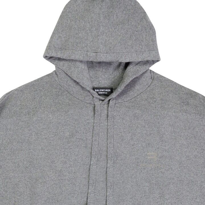 Balenciaga o1mt1gz0924 Sporty B Cosy Hoodie in Grey Size US XL / EU 56 / 4 - 6 Thumbnail