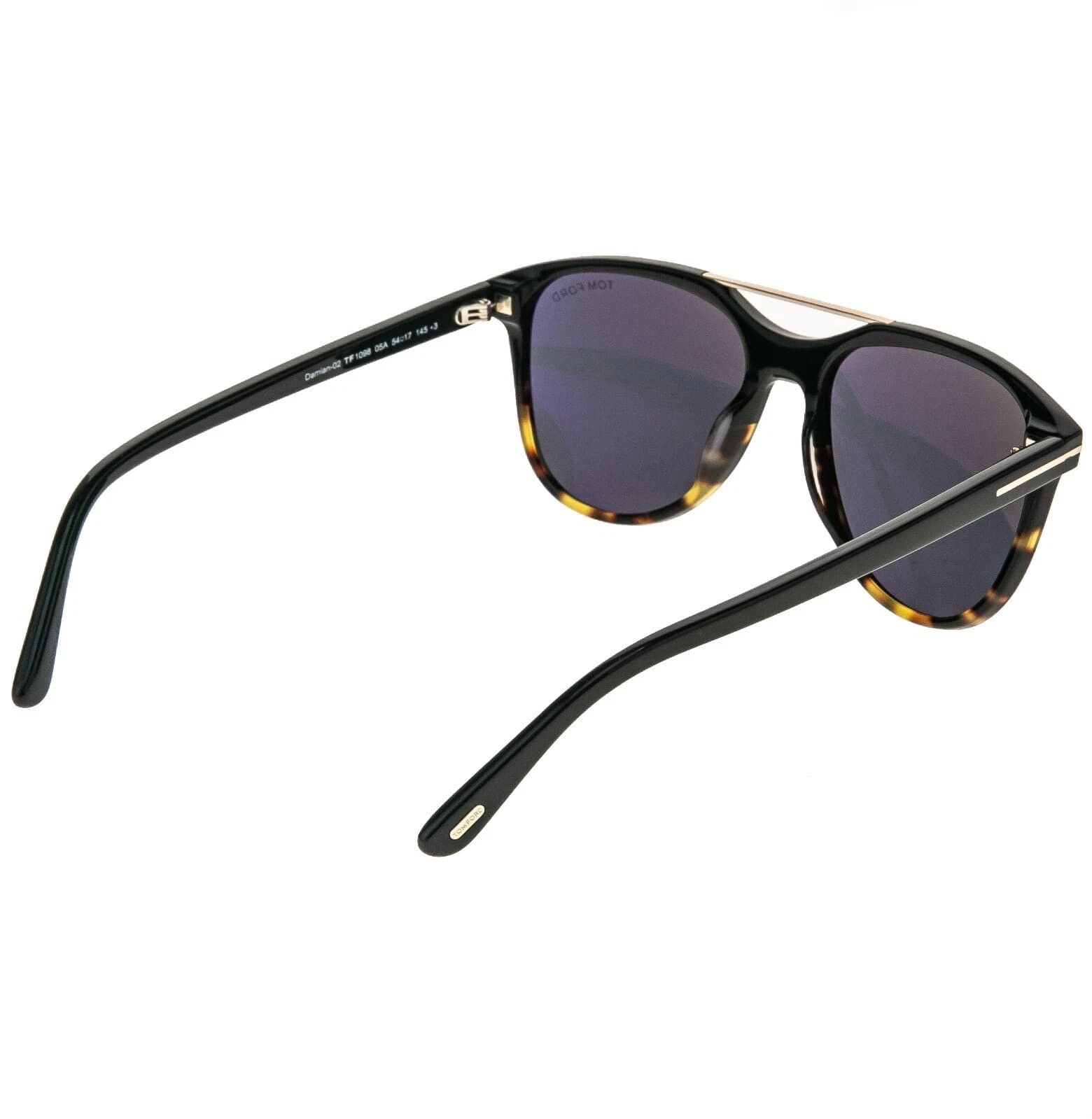 Tom Ford TOM FORD DAMIAN 02 TF1098 05A Black Aviator Sunglass 1098 Size ONE SIZE - 2 Thumbnail