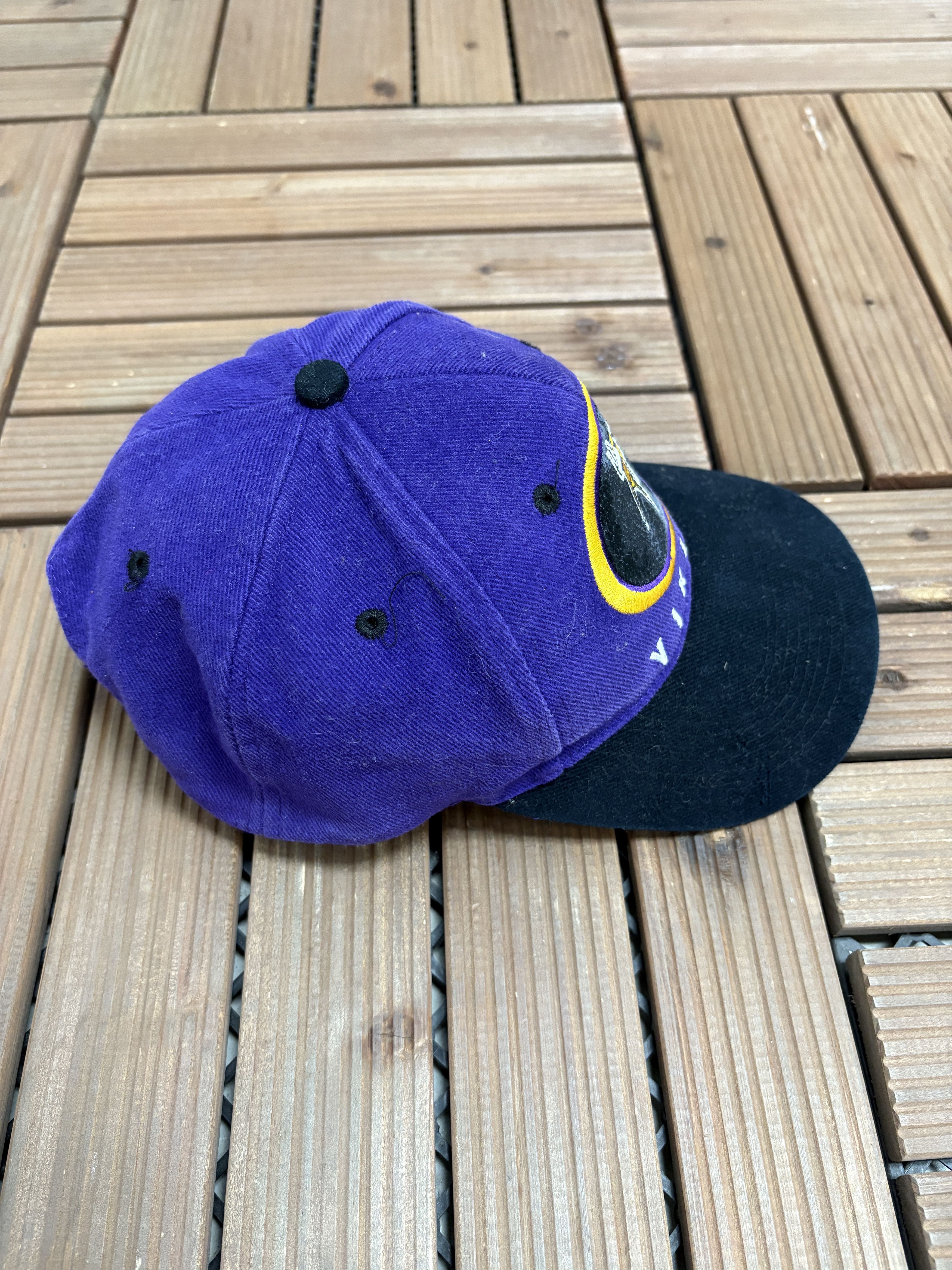 Vintage Minnesota Vikings Vintage Purple Snap Back Hat Cap Size ONE SIZE - 4 Thumbnail