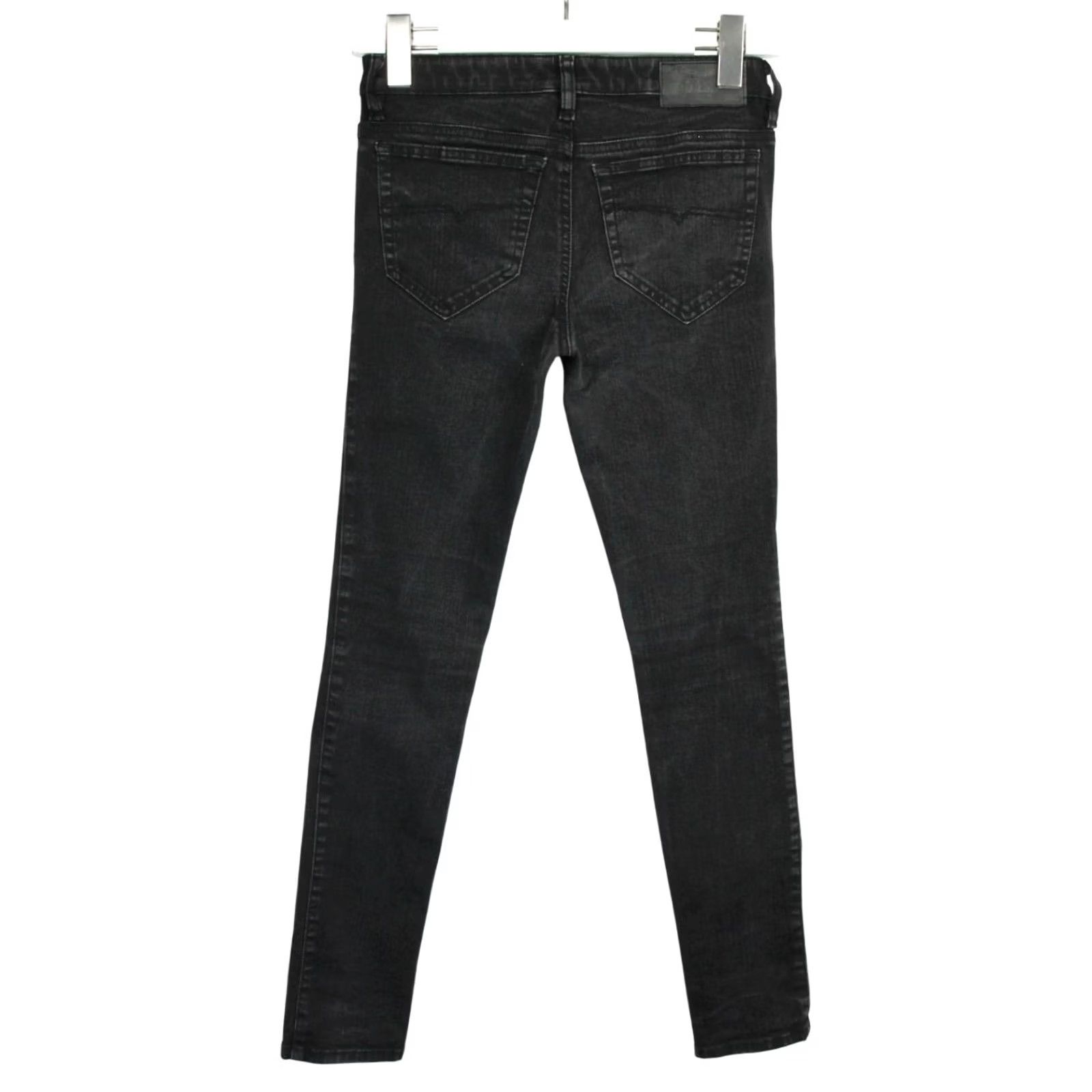 Diesel DIESEL Skinzee Super Slim-Skinny 0813E Stretch Jeans Women's W27/L30 Black Regular Waist Size 27" / US 4 / IT 40 - 2 Thumbnail