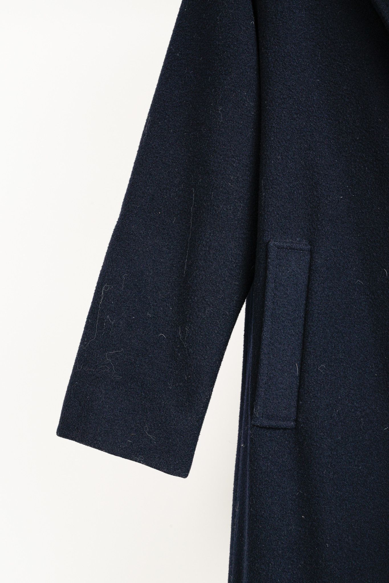 Burberry Burberry Vintage Navy Wool Chesterfield Coat Size US L / EU 52-54 / 3 - 6 Thumbnail