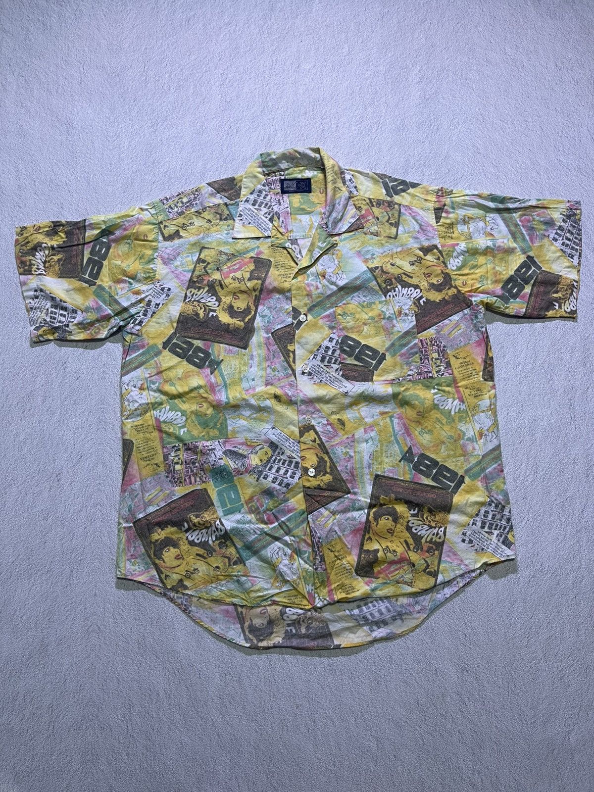 Hysteric Glamour VINTAGE AOP FULL PRINT INC-X short sleeve shirt Size US XL / EU 56 / 4 - 1 Thumbnail