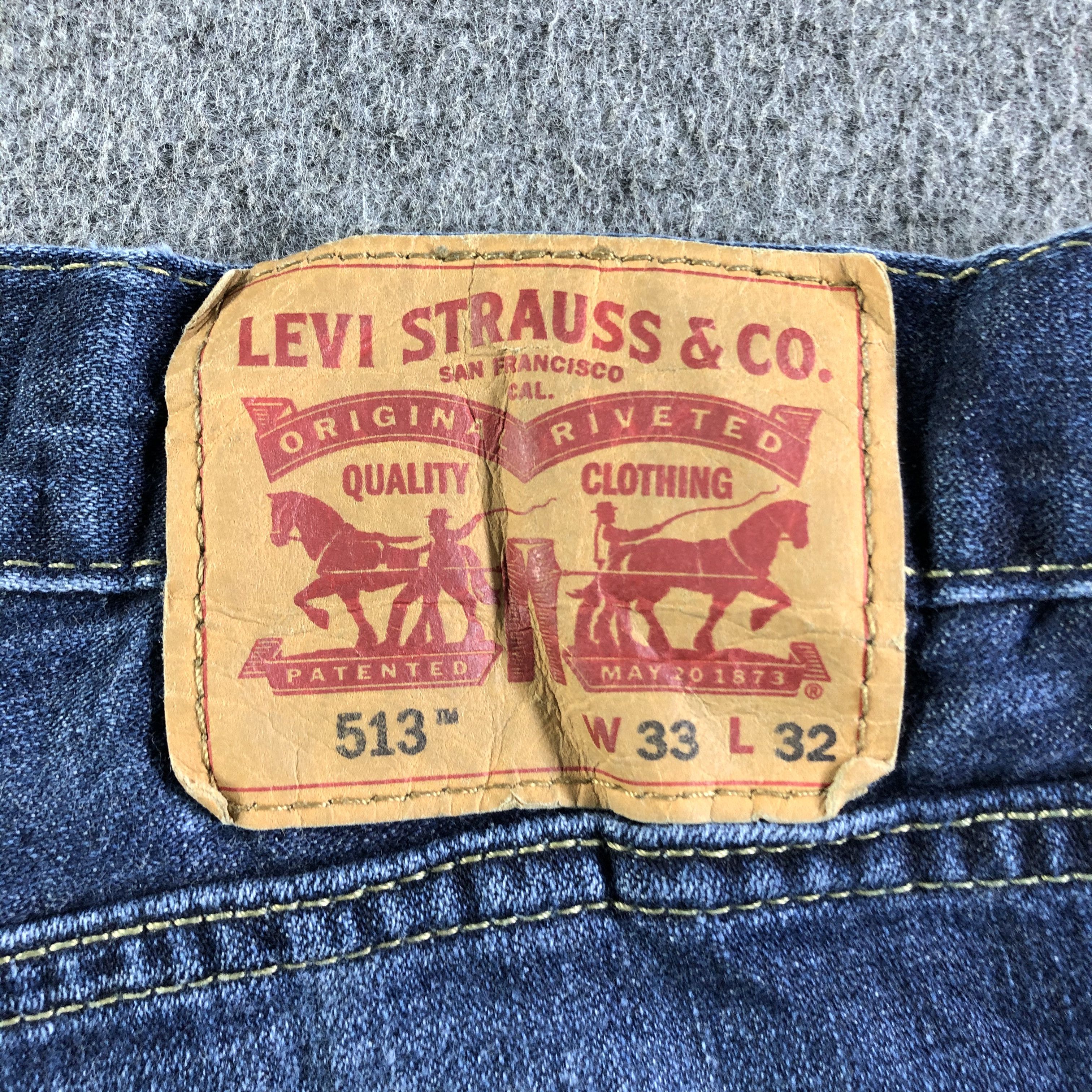 Levi's Vintage Blue Wash Levis 513 Jeans-J4432 Size US 33 - 5 Thumbnail