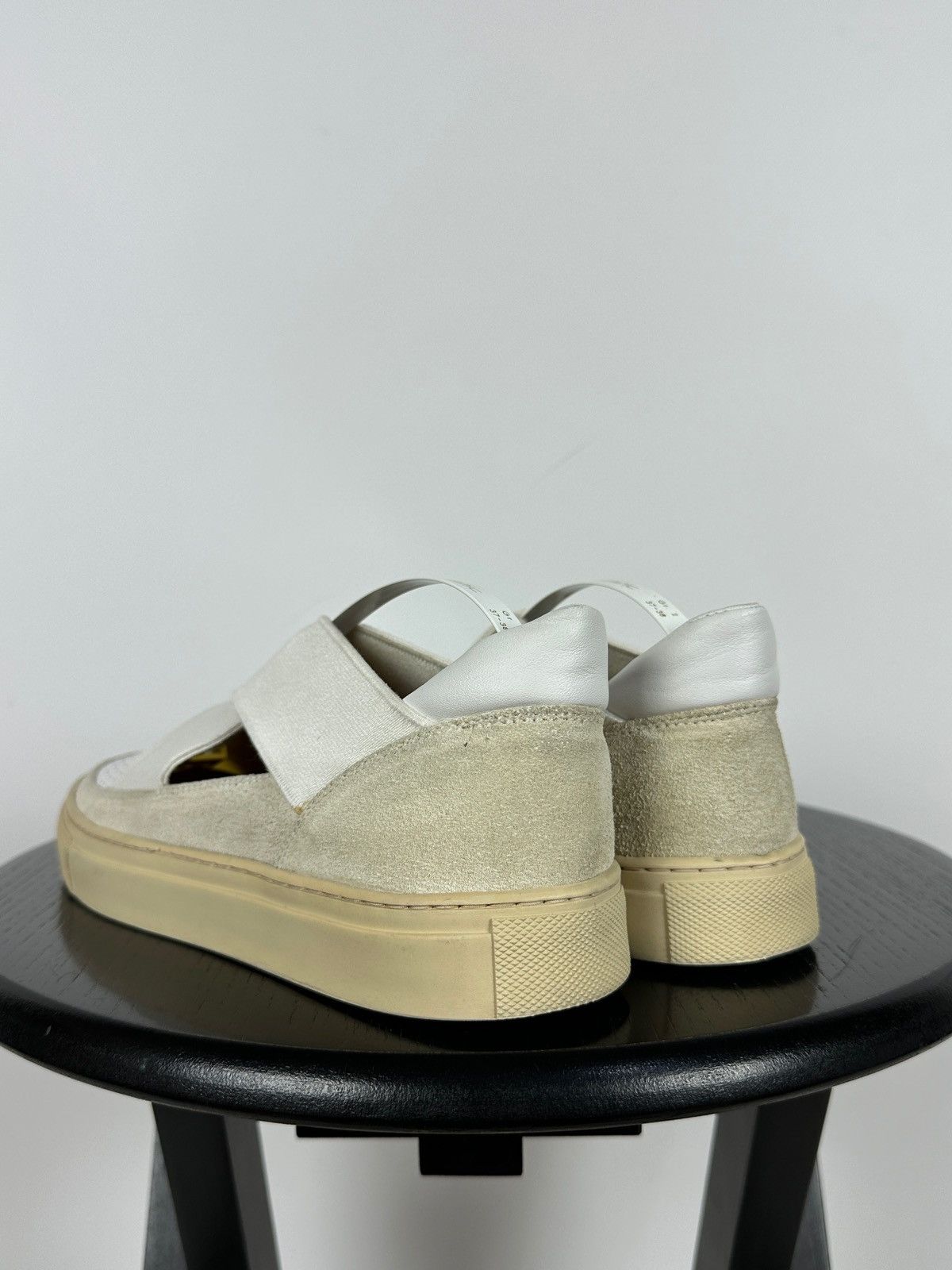 Dries Van Noten Dries Van Noten White Leather Slip-On Shoes Size US 7.5 / IT 37.5 - 5 Thumbnail