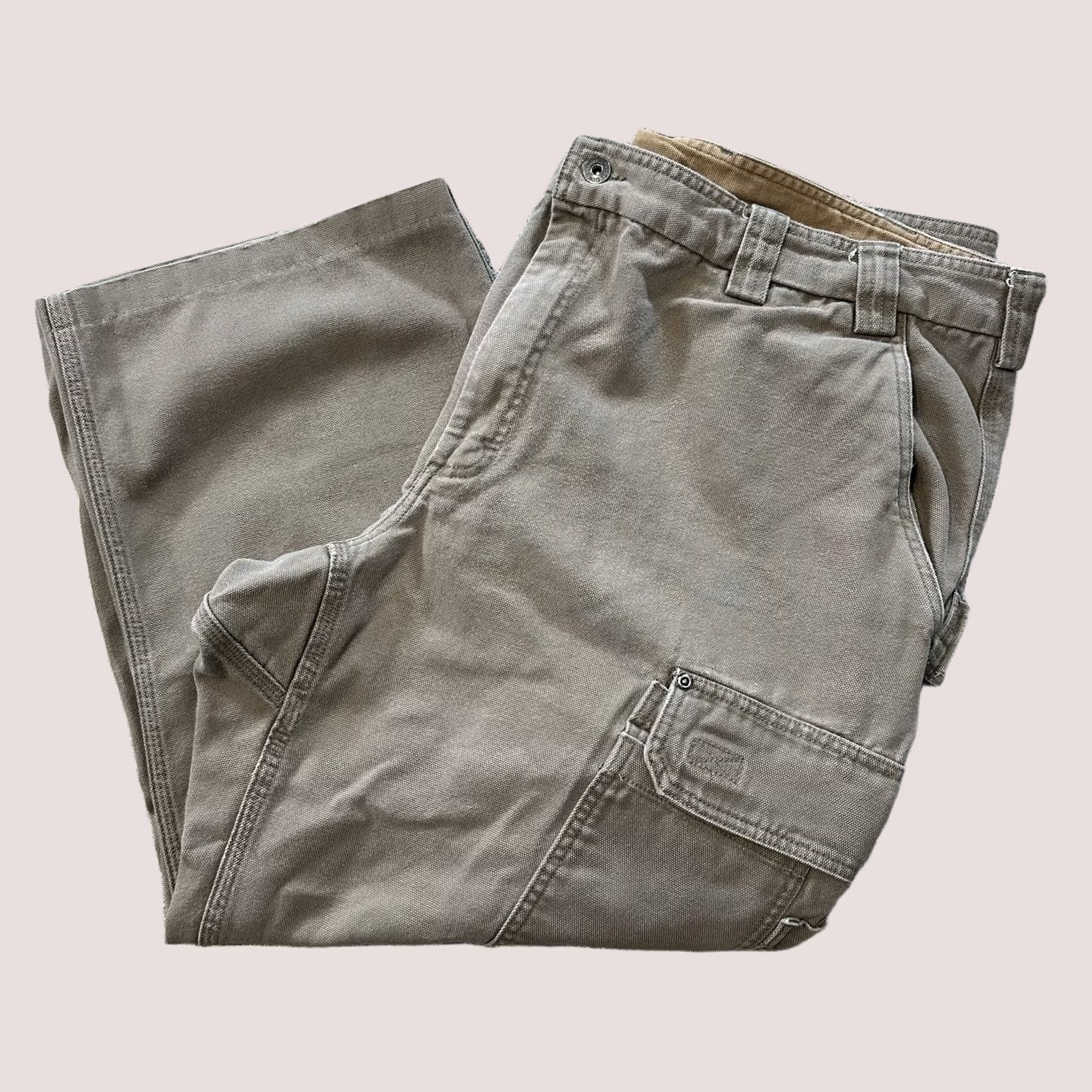 Vintage Duluth Cargo Pants Mens 46 Beiges Relaxed Canvas 5-Pocket Workwear Khaki Casual Pants Mens 46x30 (46x28) Size US 30 / EU 46 - 1 Thumbnail