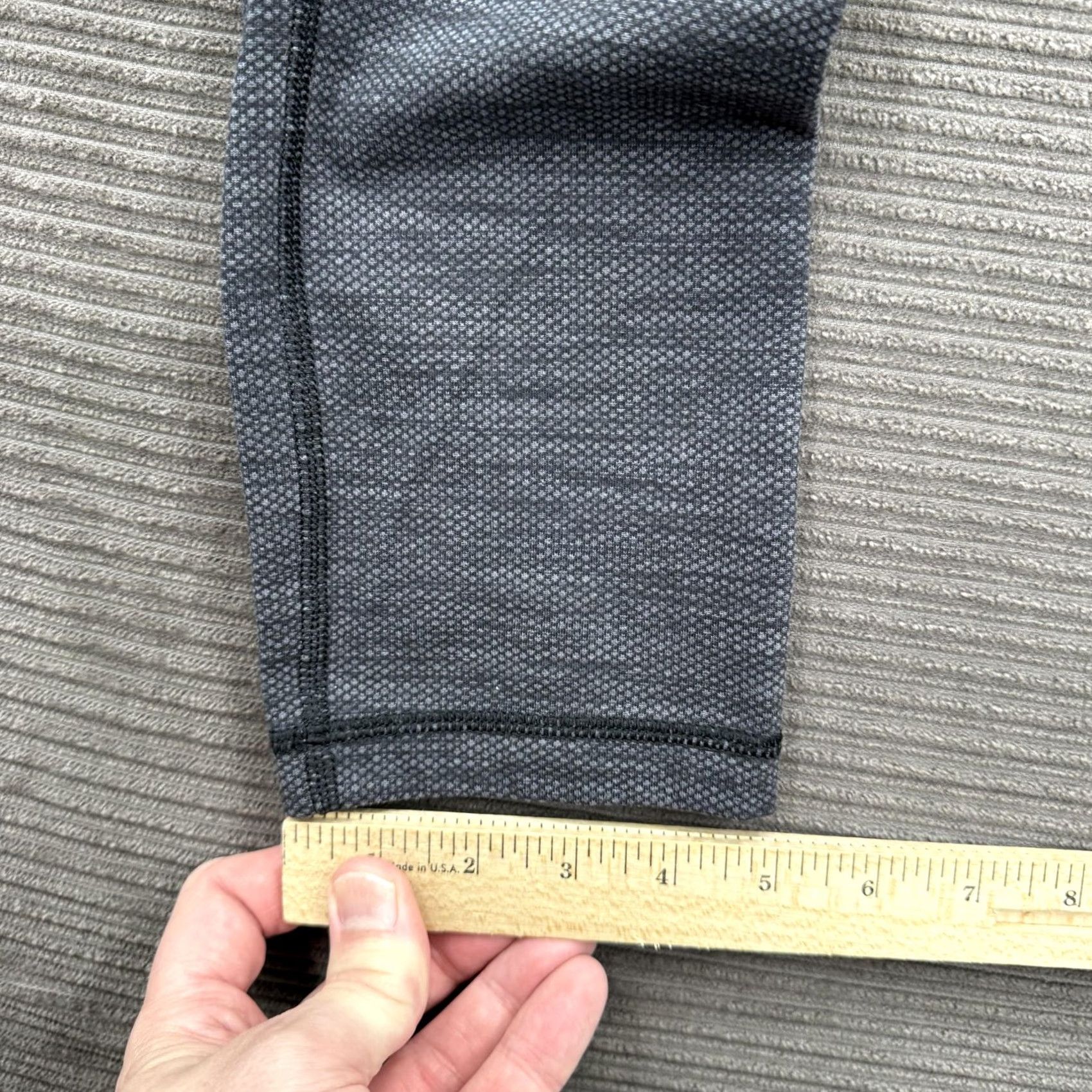 Lululemon VINTAGE Lululemon Pants Womens Small Gray Wunder Under Hi Rise Crop Leggings Yoga Gym Size 28" / US 6 / IT 42 - 6 Thumbnail