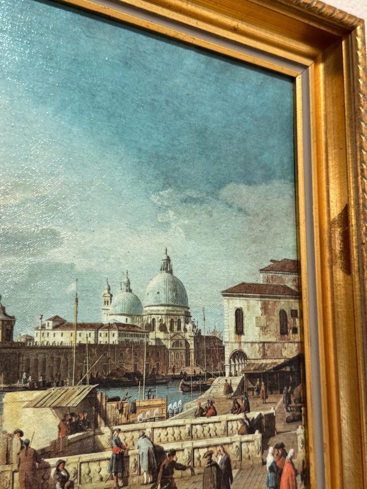 Other Vintage Framed Canaletto Reproduction Print The Quay of the Size ONE SIZE - 6 Thumbnail