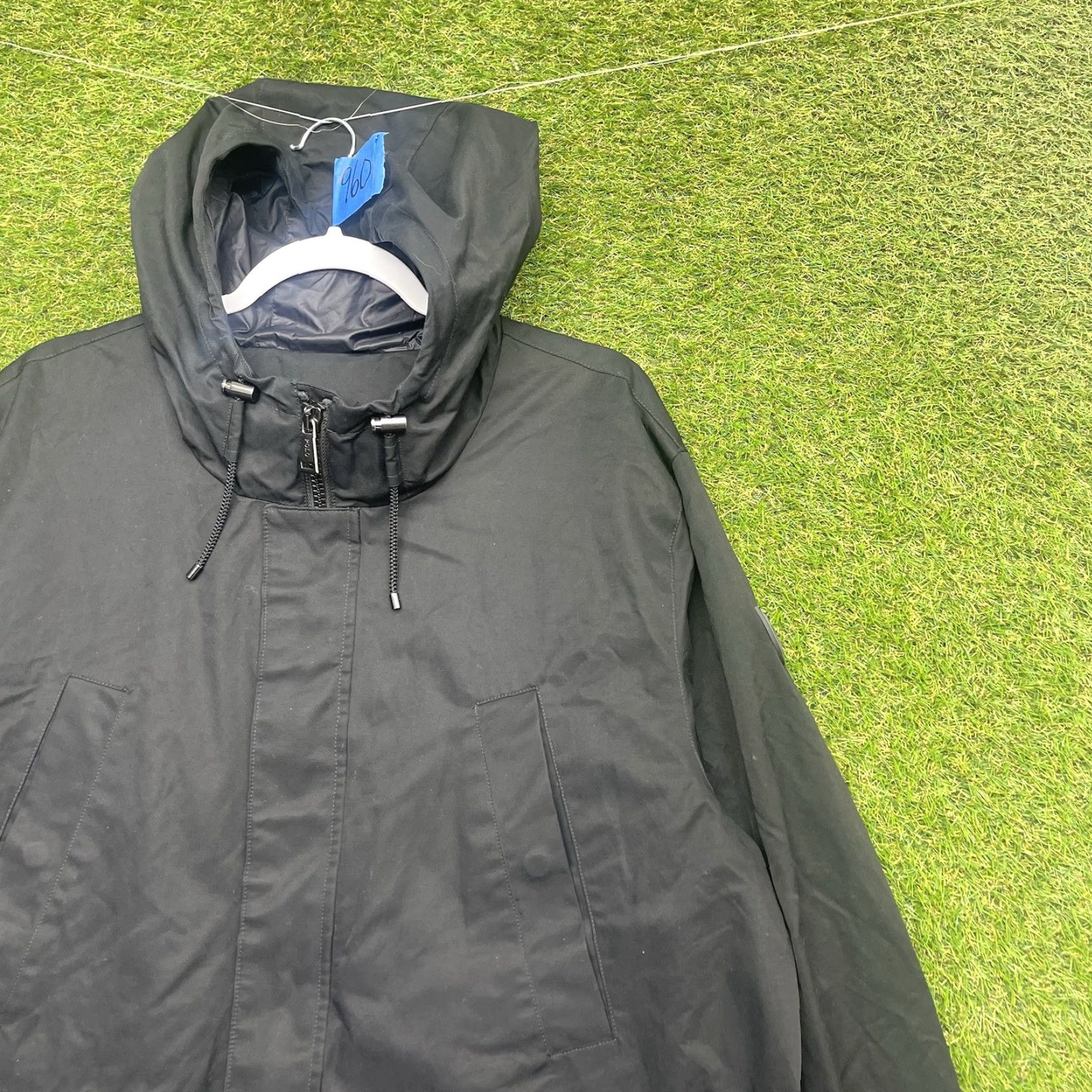 Polo Ralph Lauren Polo Ralph Lauren Performance Jacket Mens Large Black Full Zip Nylon Hooded Jacket Size US L / EU 52-54 / 3 - 3 Thumbnail