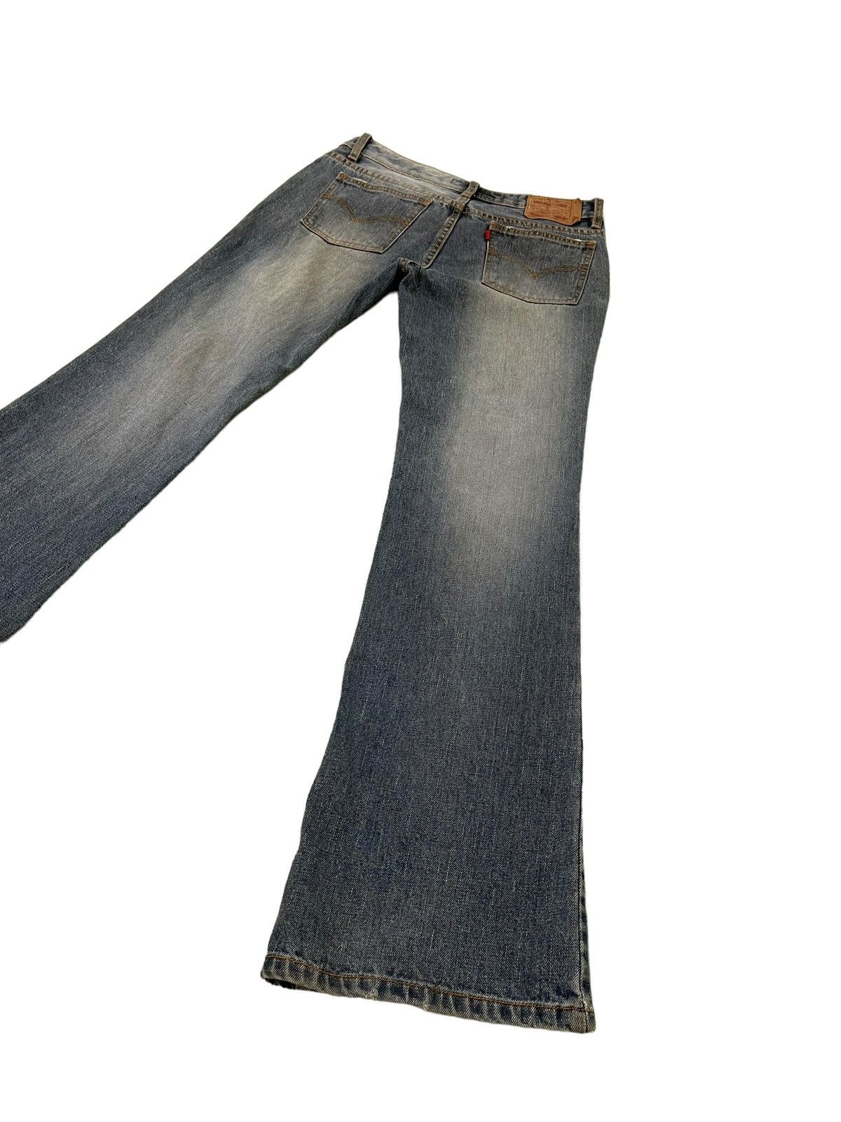 Japanese Brand Flare Jeans G&J Distress Low Rise Boot Cut 8🟦6 Size US 29 - 13 Thumbnail