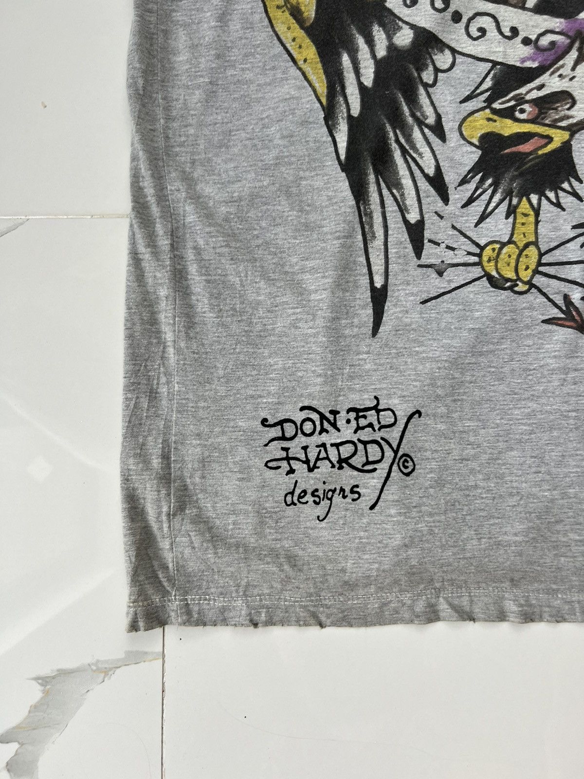 Other 90's ED HARDY 2 SIDES BIG LOGO AVANT-GARDE RARE RETRO TEE Size US XL / EU 56 / 4 - 9 Thumbnail