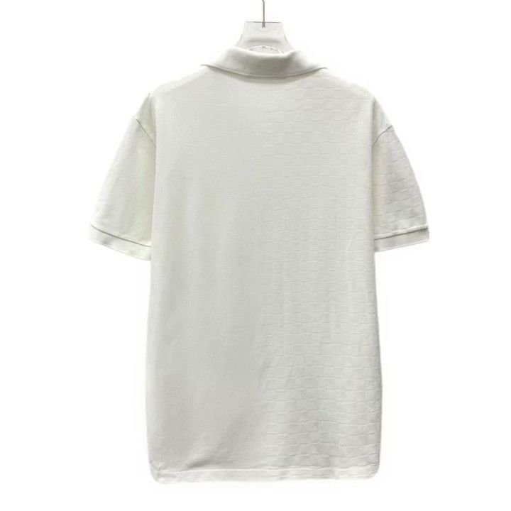 Louis Vuitton Louis Vuitton 2022 White Damier Cotton Polo Size US L / EU 52-54 / 3 - 2 Thumbnail