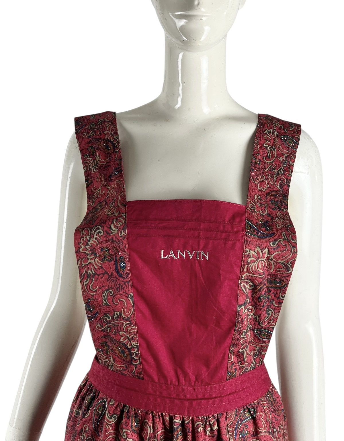 Lanvin 80s Vintage LANVIN PARIS Apron Size ONE SIZE - 7 Thumbnail