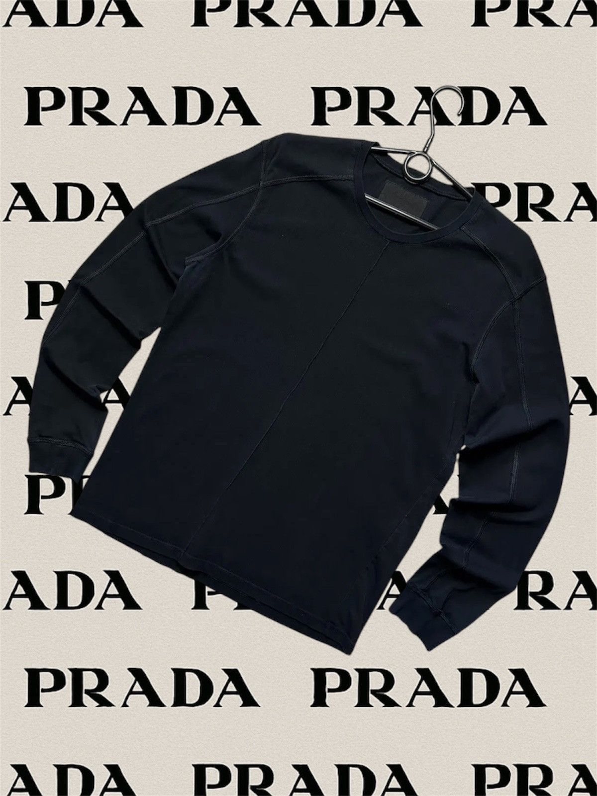 トップス 1990s PRADA sports Long sleeve t-shirt M Prada Vintage Prada Sport Long Sleeve T Shirt Size S | Grailed