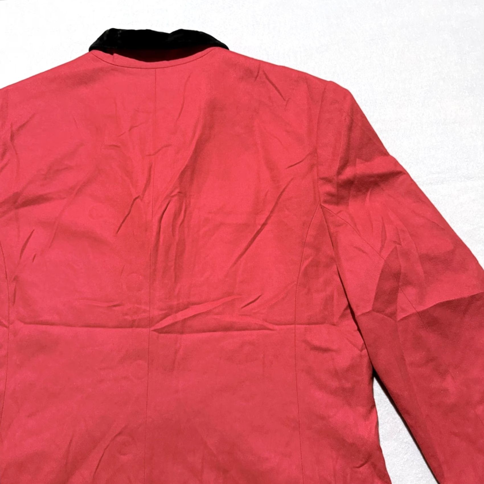Pendleton VINTAGE Pendleton Blazer Women Red Wool 3-Button Jacket Large L USA Made Velvet Black Velvet Accent Button Size L / US 10 / IT 46 - 6 Thumbnail