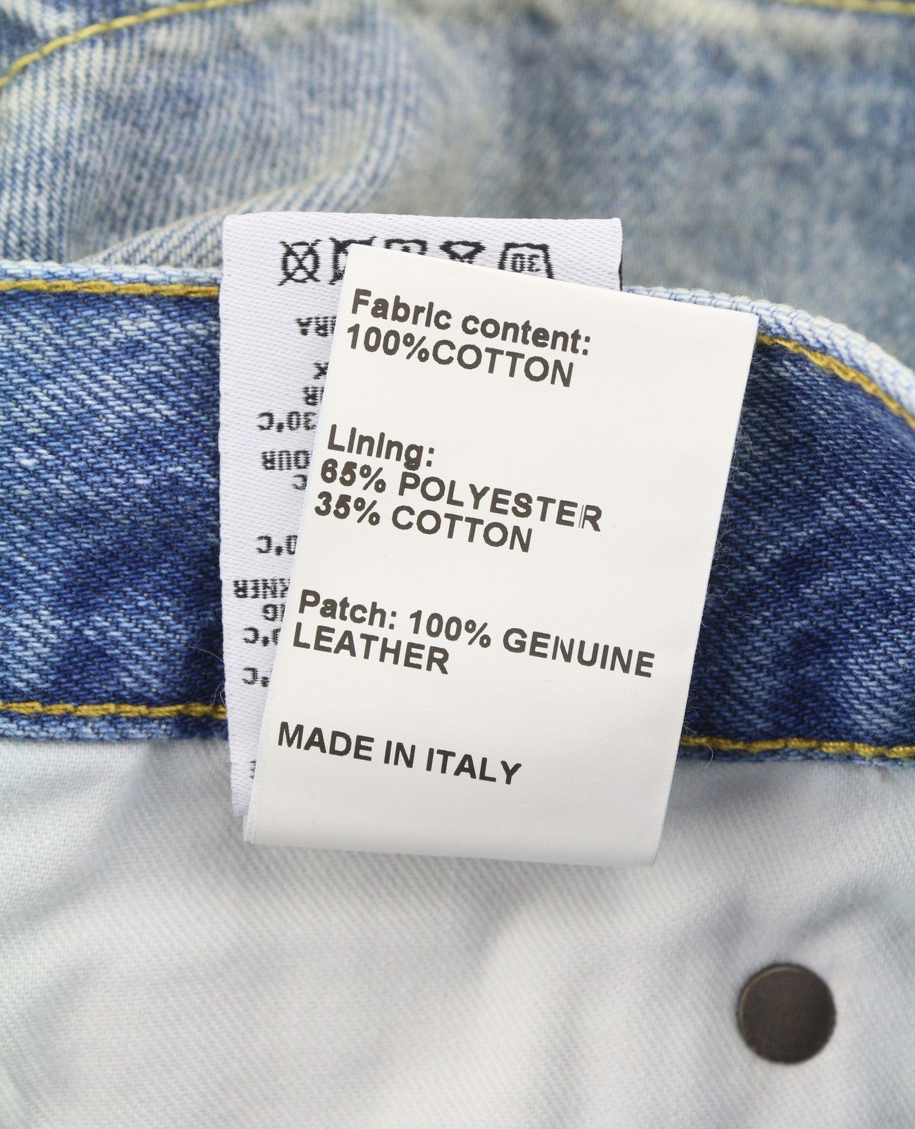 R13 CROSS OVER 27 Bain Blue Asymmetric Button Shorts 89418 Size 27" / US 4 / IT 40 - 10 Thumbnail
