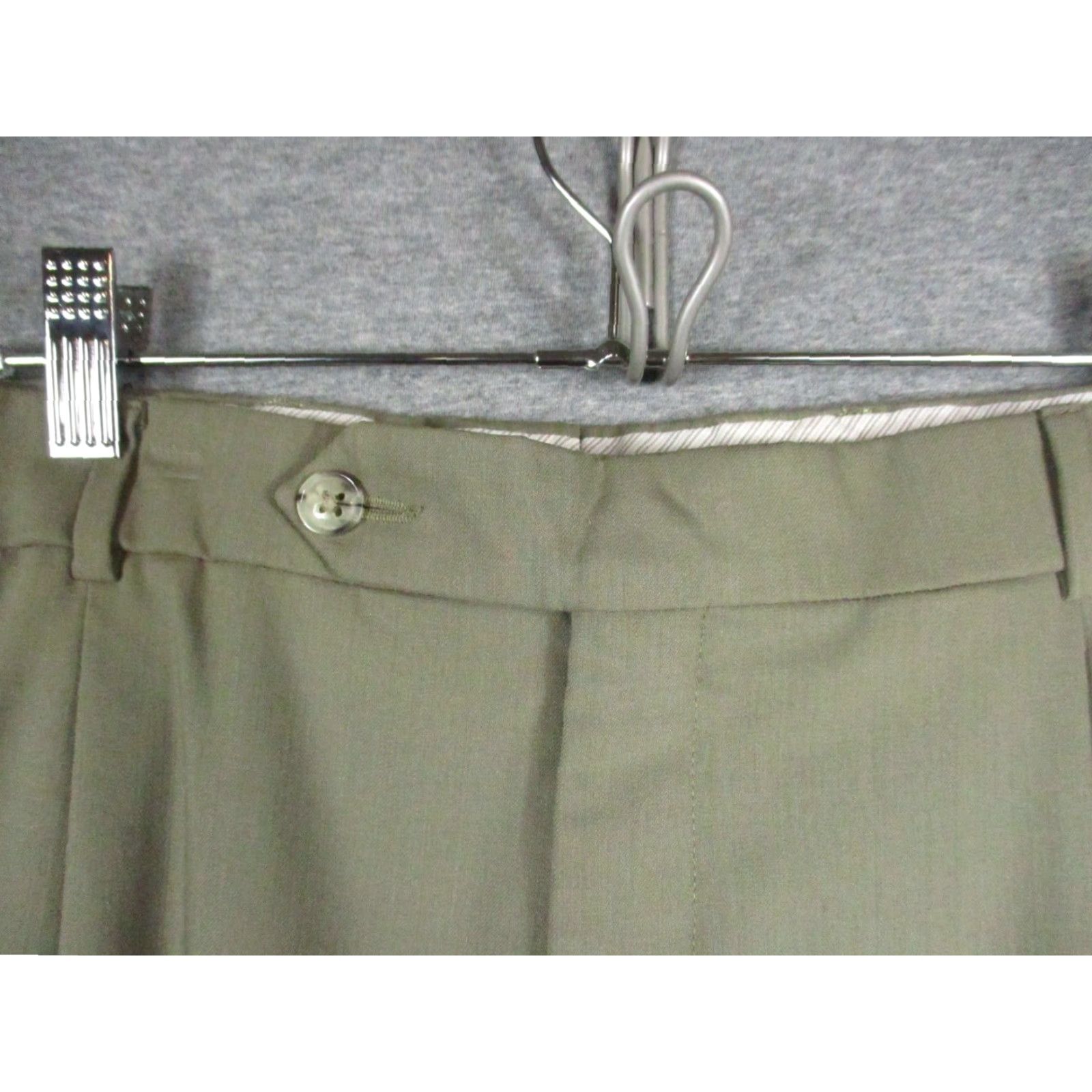 Vintage Ballin Super 120's Wool Dress Pants Men 36x28 Brown Comfort EZE Size US 36 / EU 52 - 3 Thumbnail