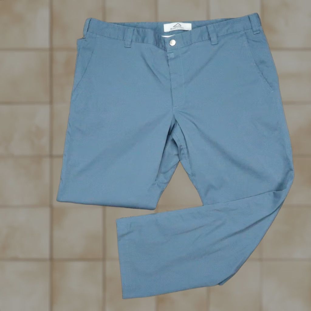Vintage Bluffworks Mens Pants Blue Chino Travel Workwear Size US 37 - 1 Thumbnail