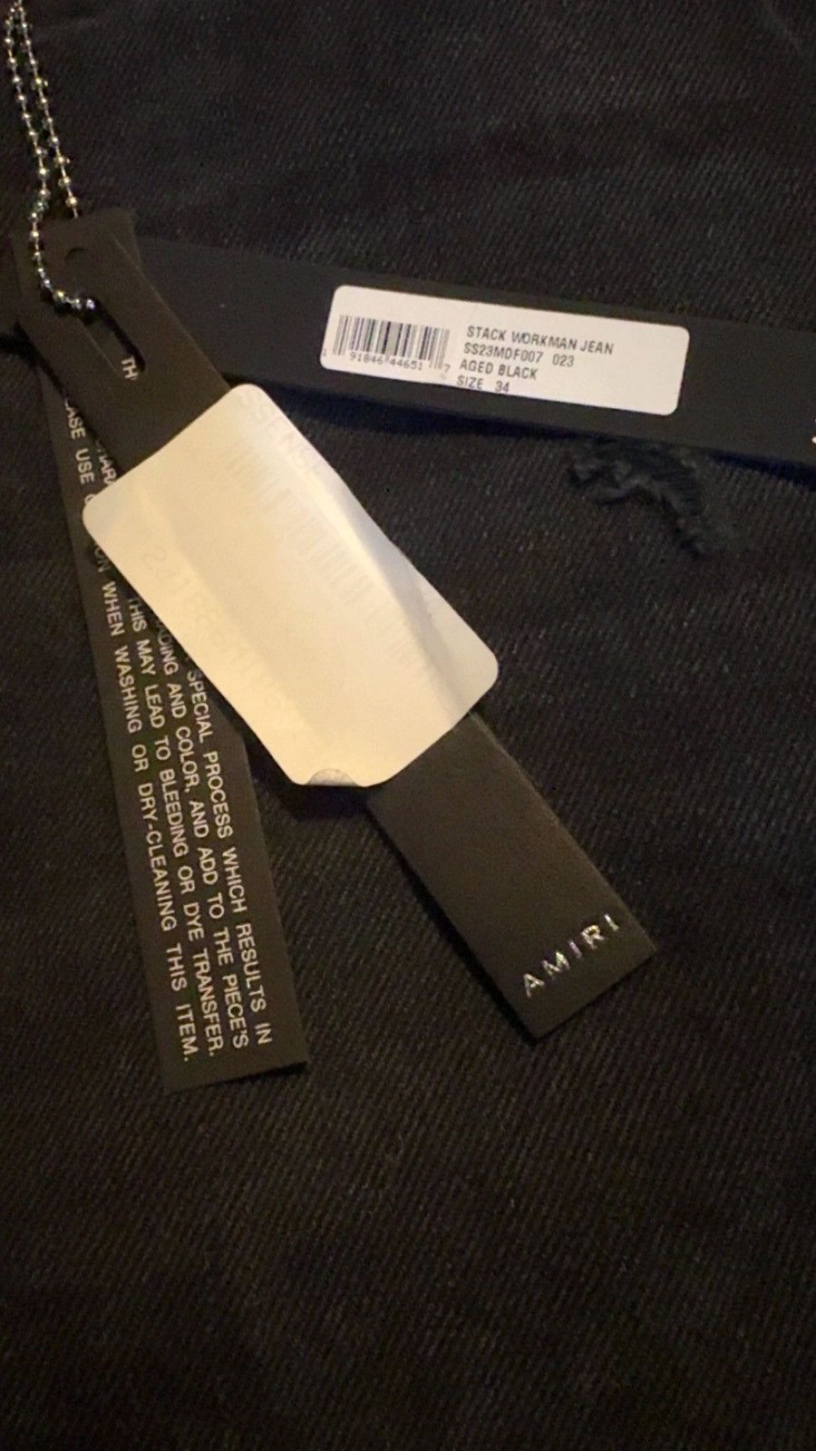 Amiri *STEAL*! Amiri Wide Leg Workmen Denim Size US 34 / EU 50 - 3 Thumbnail