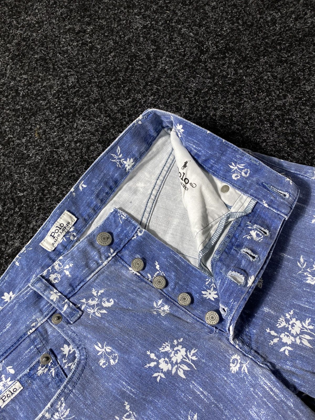 If Six Was Nine × Polo Ralph Lauren × Vintage Vintage Y2K Floral Polo Ralph Lauren Jeans baggy pants Size 27" / US 4 / IT 40 - 16 Thumbnail