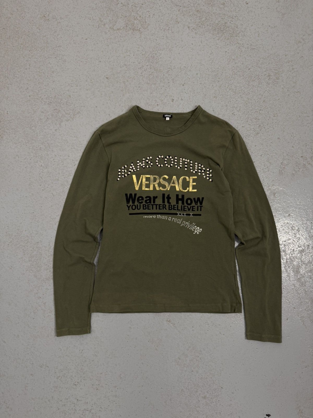 Versace Jeans Couture Versace Jeans Couture 00s Wear It How Longsleeve Size US L / EU 52-54 / 3 - 1 Thumbnail