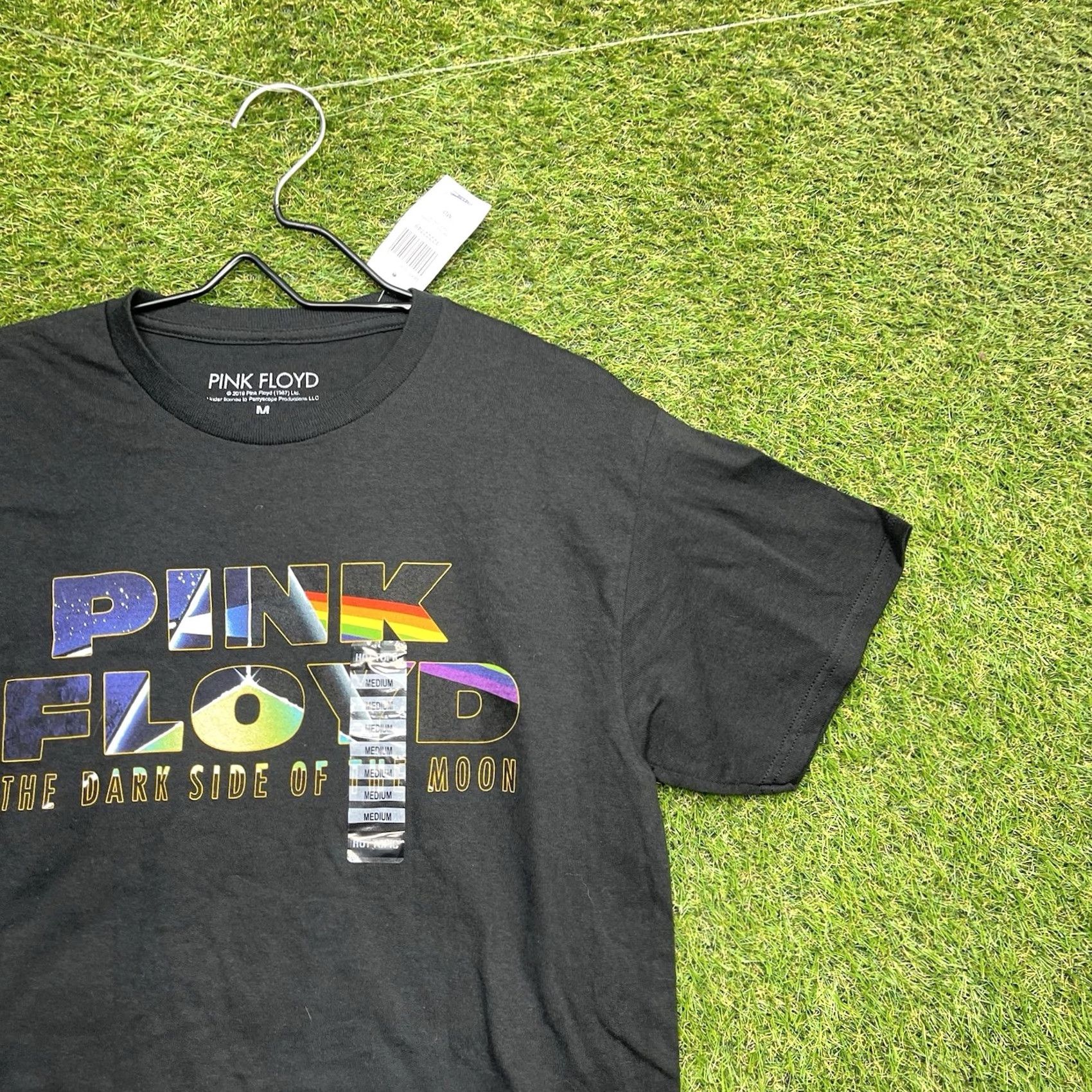 Hot Topic Hot Topic Shirt Mens M T-Shirt Pink Floyd The Dark Side Of The Moon Moon Band NWT Black Cotton Crew Neck Short Sleeve Vintage No Size US M / EU 48-50 / 2 - 3 Thumbnail