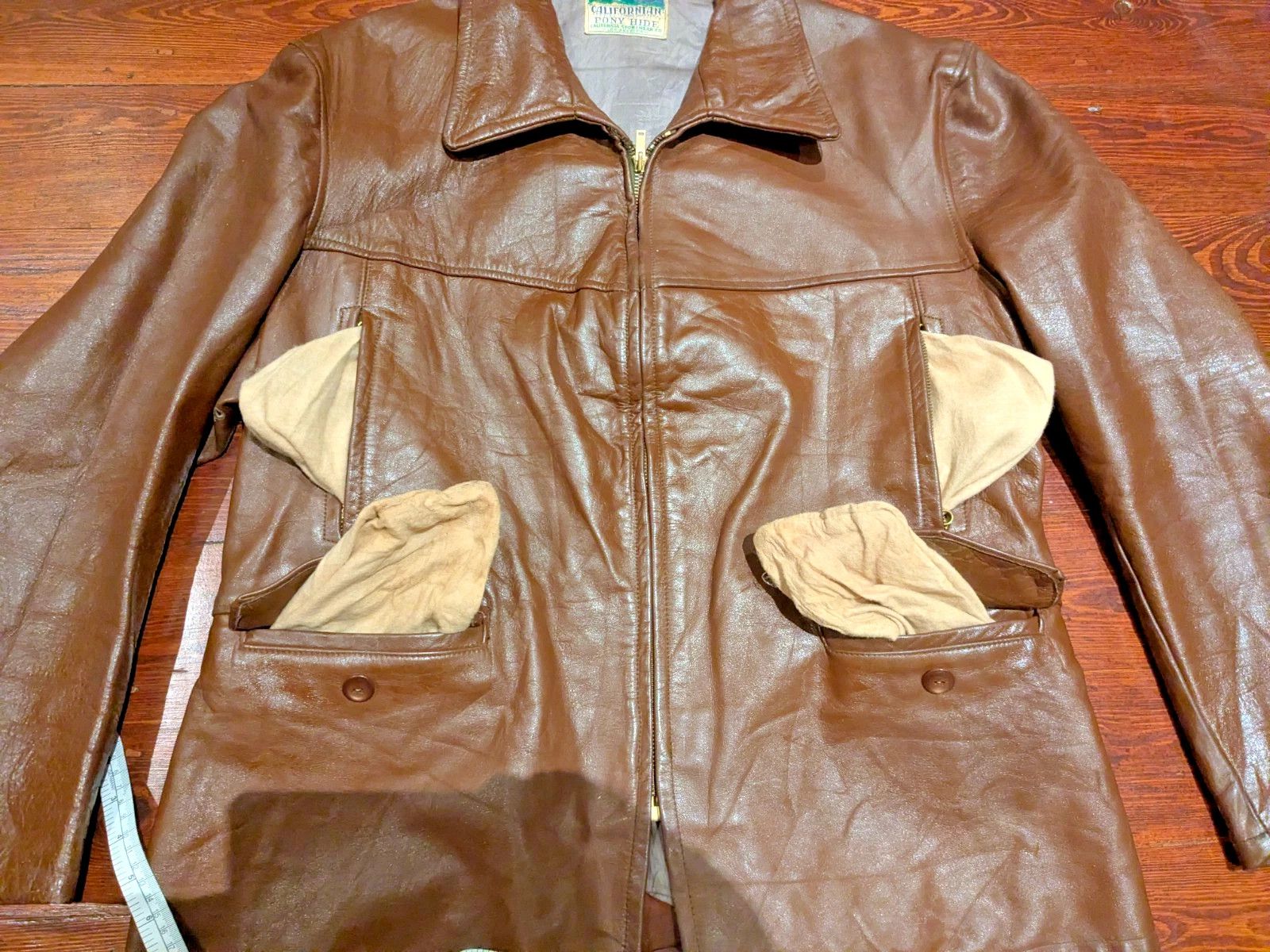 Other 40s-50s California Sportswear Horsehide Half Belt L/XL Size US XL / EU 56 / 4 - 15 Thumbnail