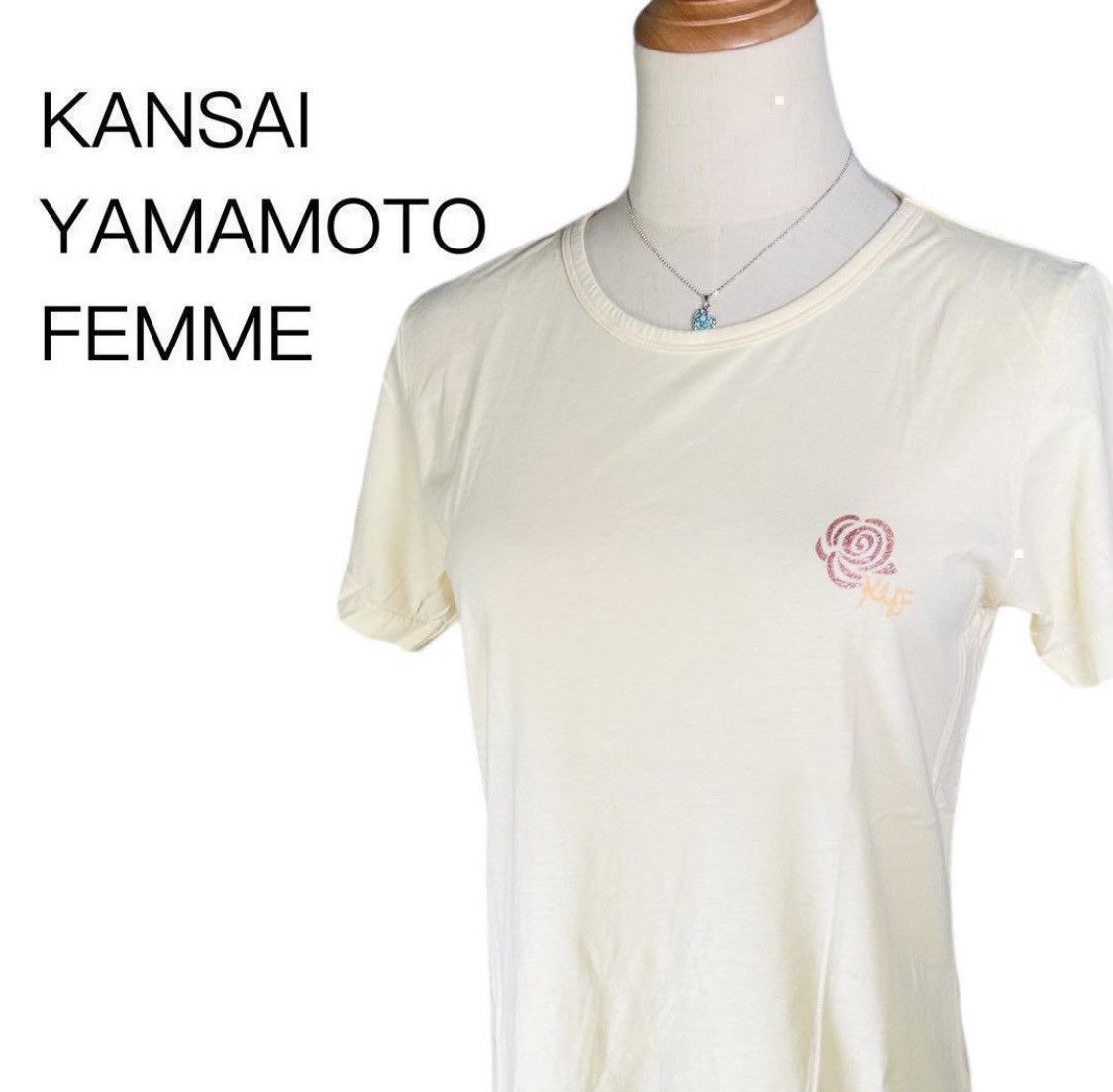 Kansai Yamamoto KANSAI YAMAMOTO FEMME Logo Print T-Shirt Yellow Women’s M Size M / US 6-8 / IT 42-44 - 1 Thumbnail