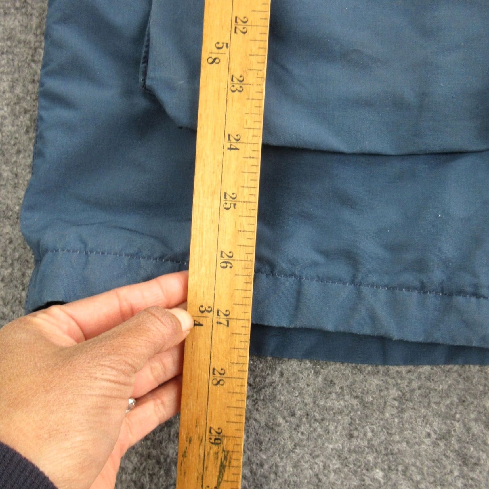 Vintage Woolrich Jacket Mens Large Blue Canvas Parka Wool Lined Hooded Outdoor Size US L / EU 52-54 / 3 - 6 Thumbnail