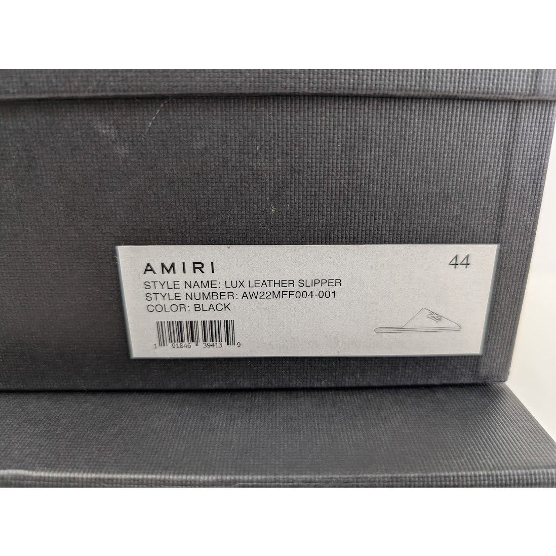 Amiri o1rshd1 Lux Leather Slipper Sandal in Black Size US 11 / EU 44 - 23 Thumbnail