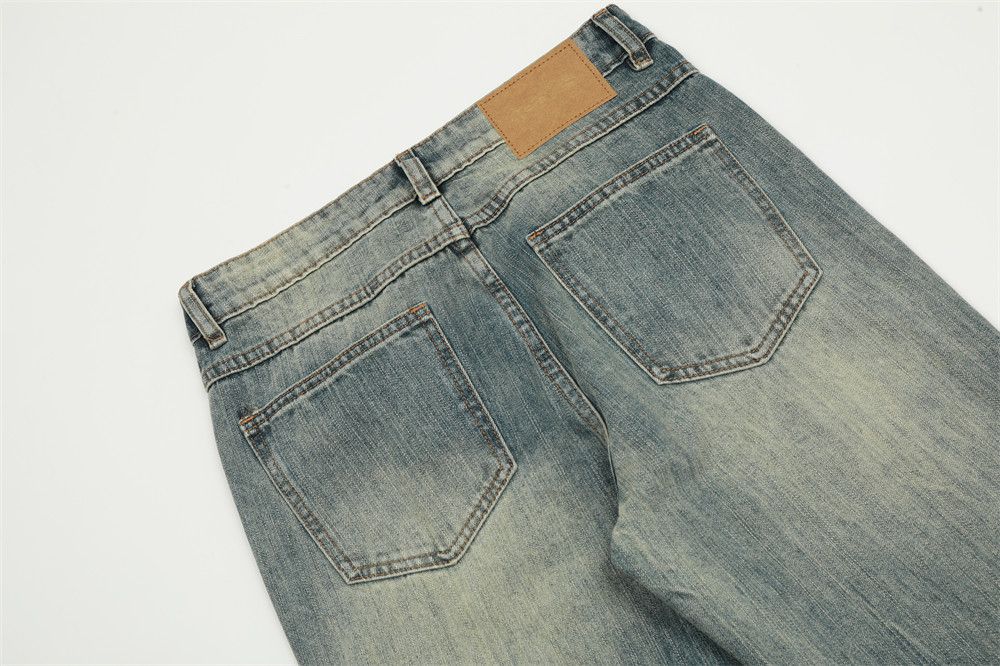 Japanese Brand × Jean Vintage distressed washed gradient men's punk casual jeans Size US 32 / EU 48 - 5 Thumbnail