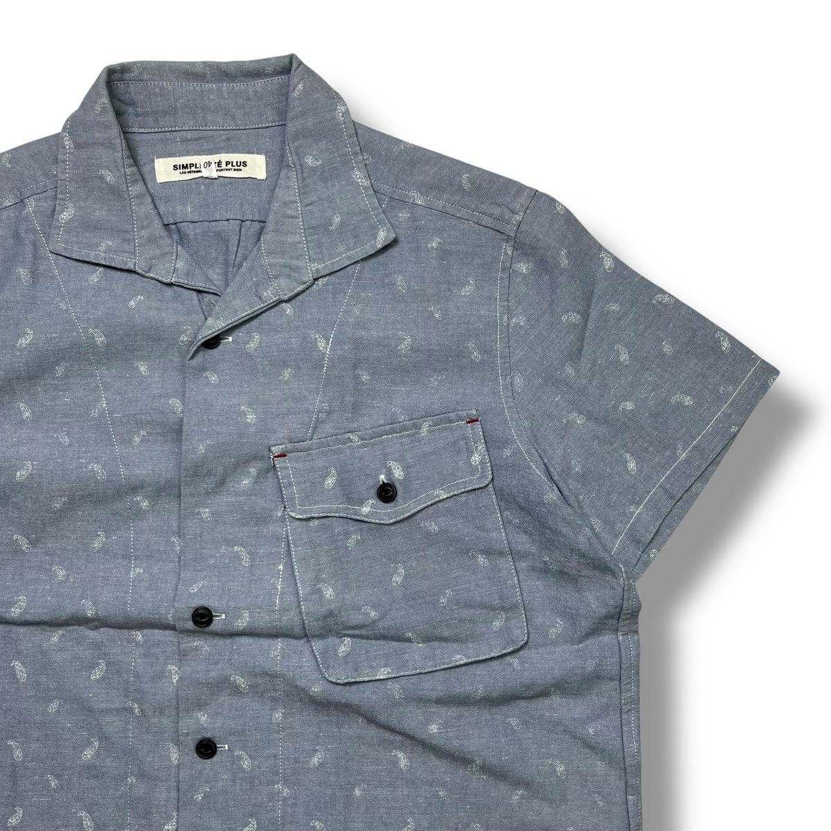 Japanese Brand Paisley 3d pocket simplicite bandana plus open collar shirt Size US M / EU 48-50 / 2 - 3 Thumbnail