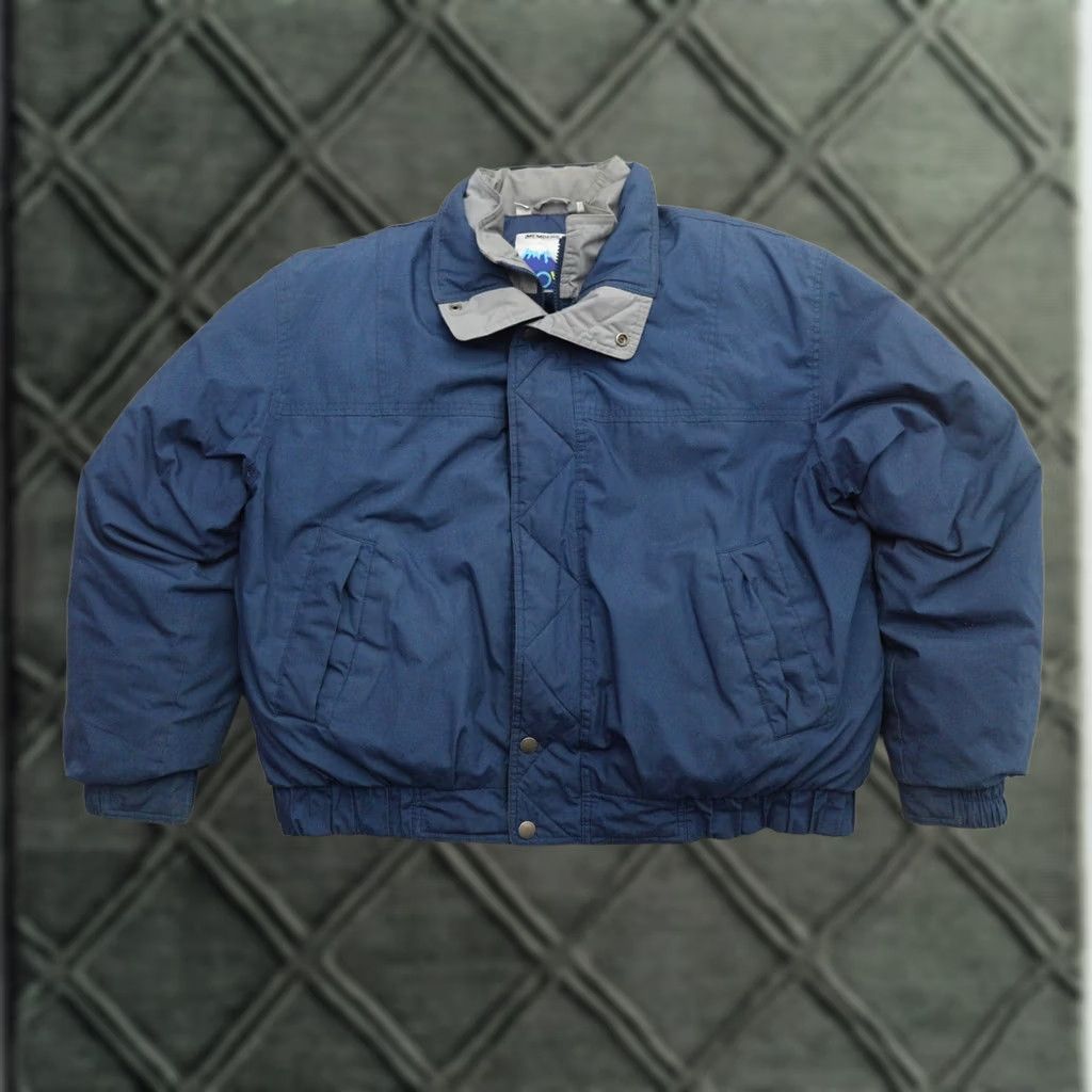 Members Only VINTAGE Members Only Jacket Mens XL Blue Down Puffer Full Zip Outdoors Bomber Jacket Size US XL / EU 56 / 4 - 1 Thumbnail