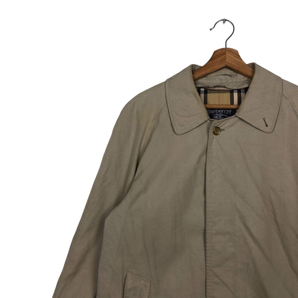 Burberry 🔥VINTAGE LONG JACKET BURBERRYS NOVA CHECK MADE IN ENGLAND Size US M / EU 48-50 / 2 - 11 Thumbnail