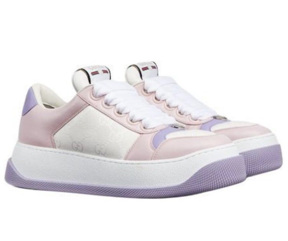 Gucci Gucci Original GG Logo Screener Low Top Skateboard Sneaker Size US 7.5 / IT 37.5 - 1 Thumbnail